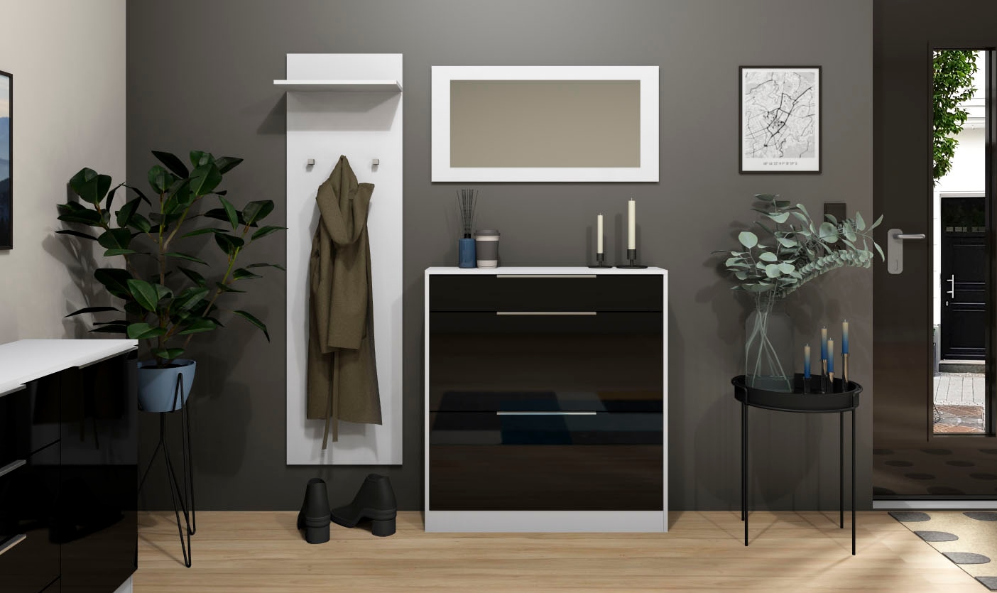 borchardt Möbel Schuhschrank, Stehende Montage, Wandmontage & Glasböden unter Mehr aus der Serie
