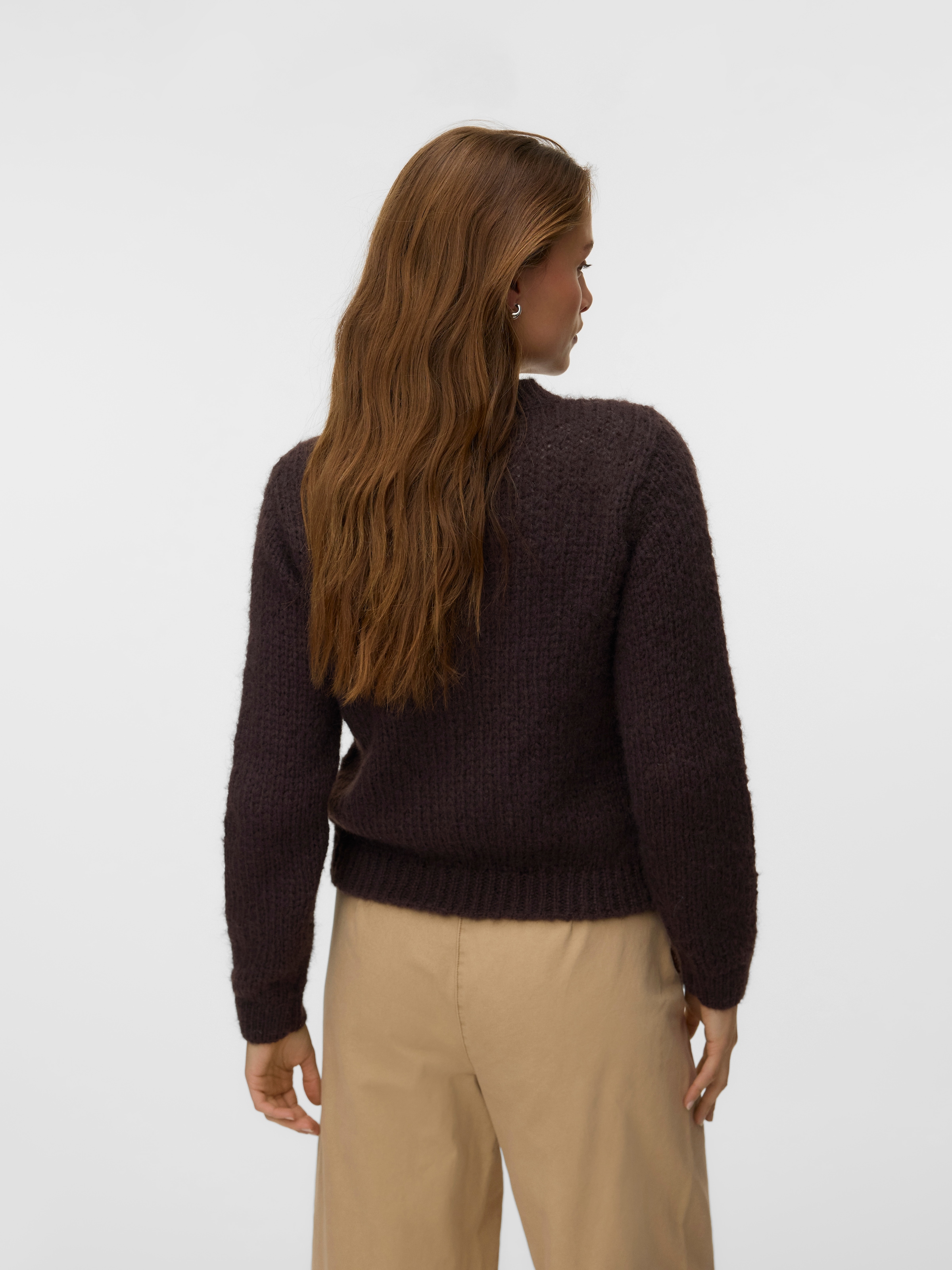 Vero Moda Strickjacke »VMMAYBE JEWEL LS O-NECK CARDIGAN NOOS« Kunstfaser, loose fit