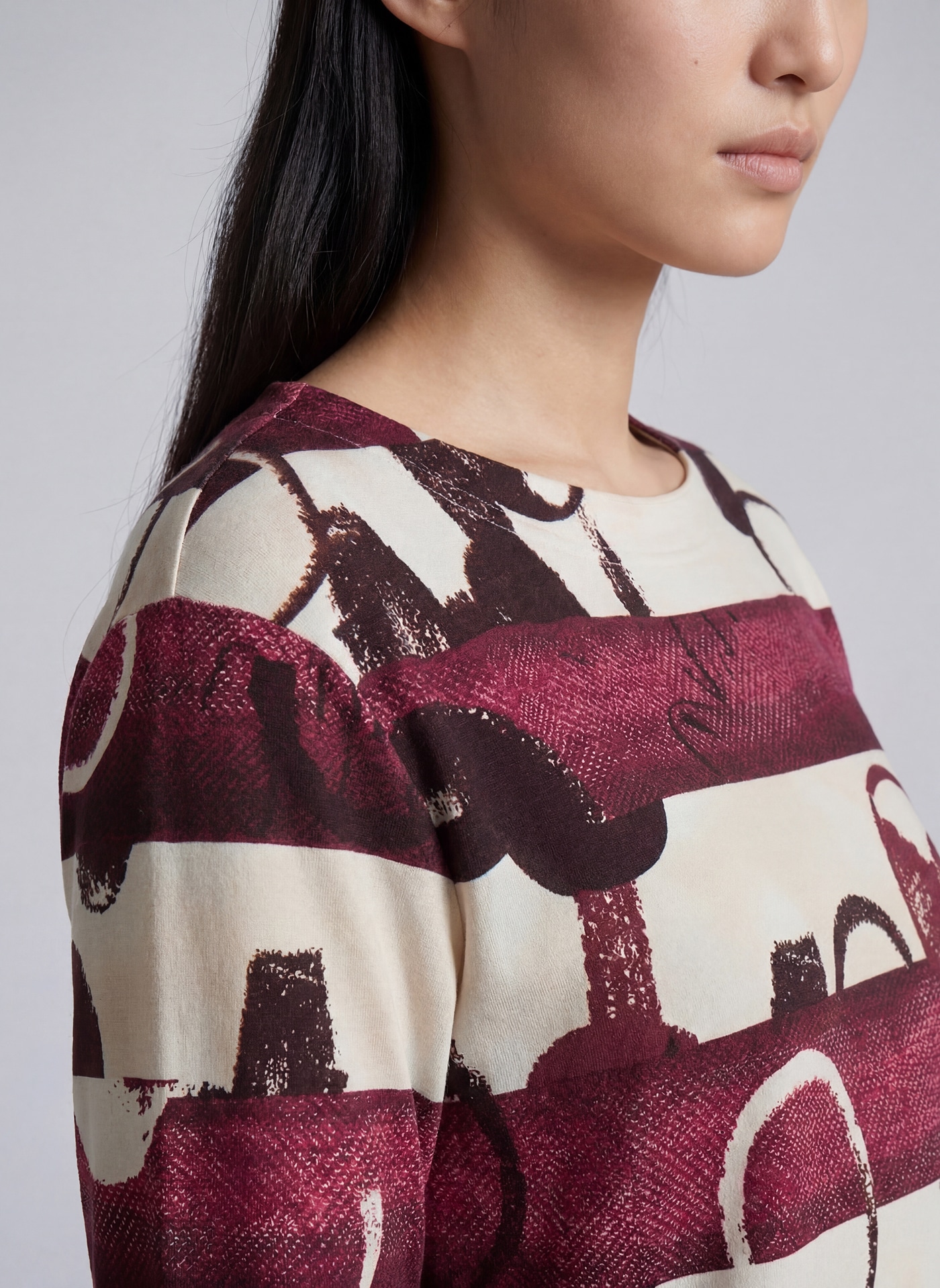 Rabe 3/4-Arm-Shirt mit grafischem Muster