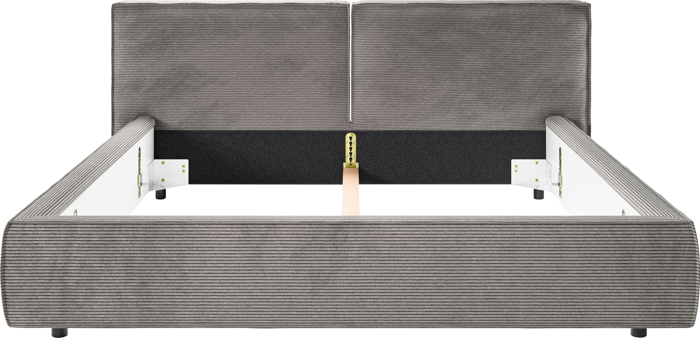 Home affaire Polsterbett »Adrina mit Biesenoptik, Feincord und Luxus-Microfaser« bis 280kg, auch in Überlänge 220 cm, 4 Breiten bis 200cm