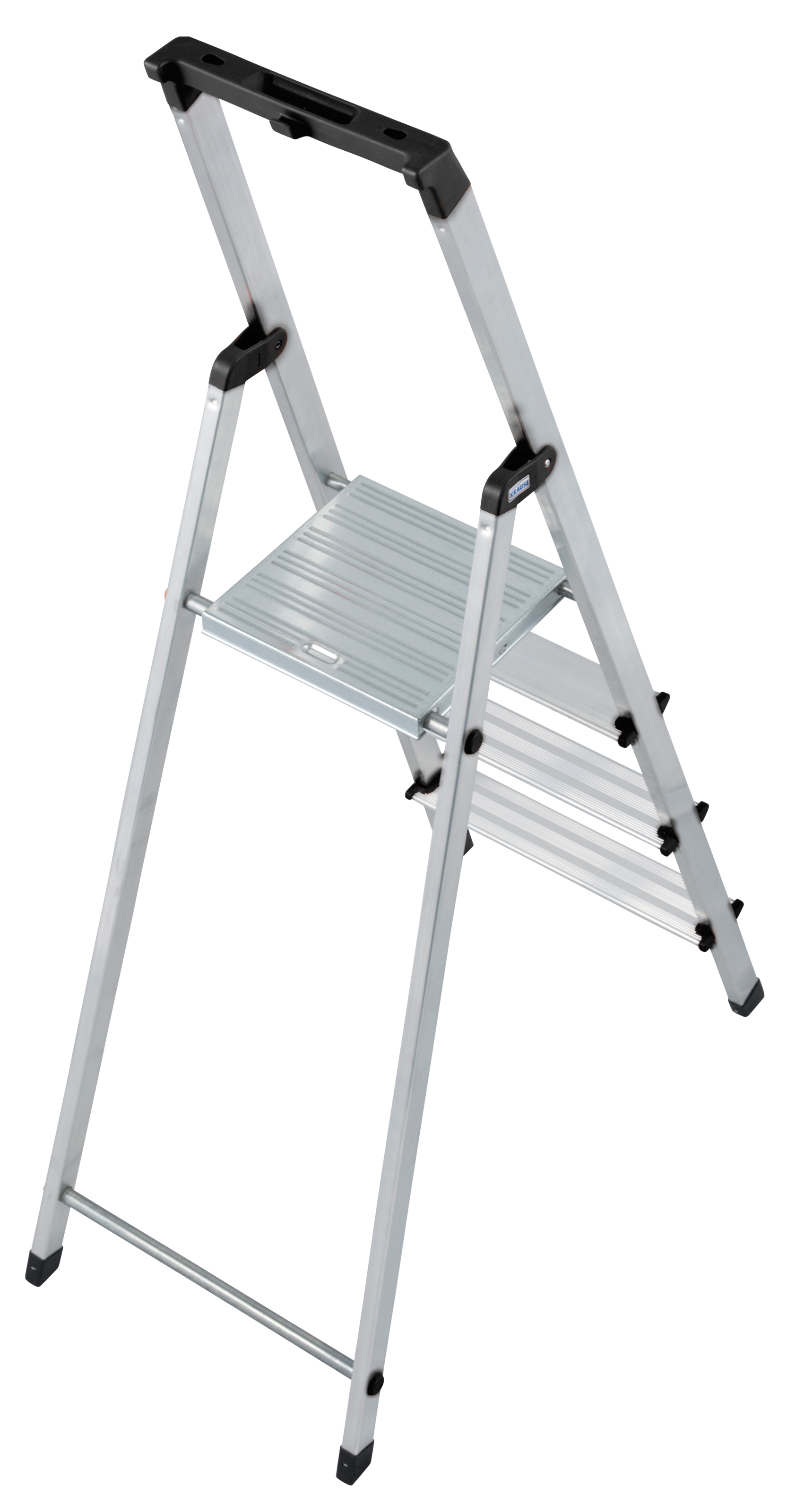 KRAUSE Stehleiter »Solidy«, Aluminium, 1x3 Stufen, Arbeitshöhe ca. 262 cm