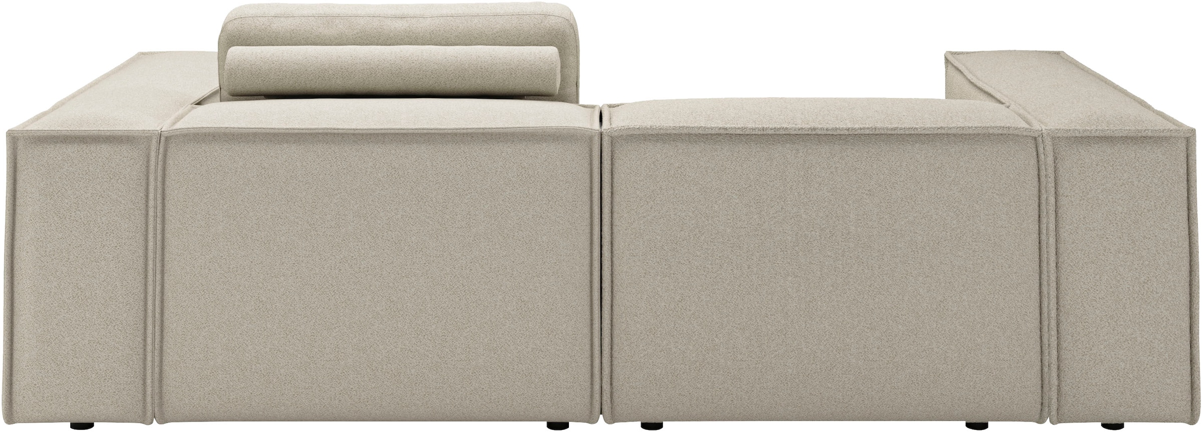 Places of Style Ecksofa »Watertown, kompakte L-Form, 246 cm breite für kleinere Räume«, modernes Ecksofa mit Feincordbezug, platzsparend & bequem