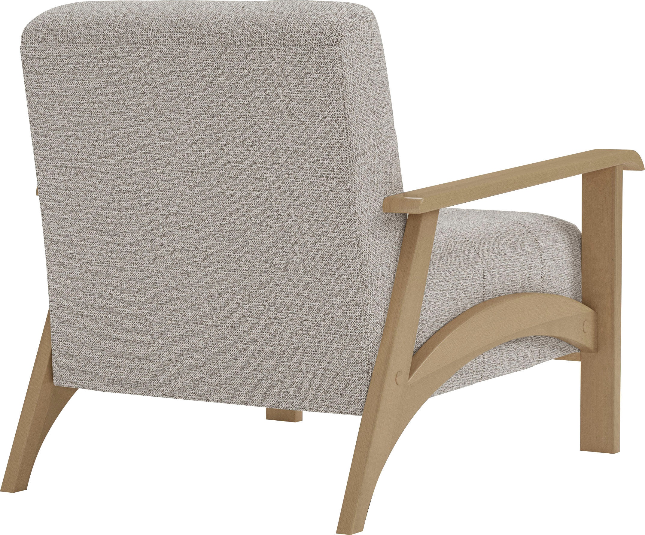 sit&more Sessel »Billund«, Armlehnen aus Buchenholz in natur, verschiedene Bezüge und Farben