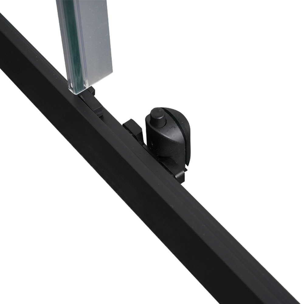 welltime Eckdusche »New Summer Black« verbessertes Rollensystem, schwarzer Aluminiumrahmen