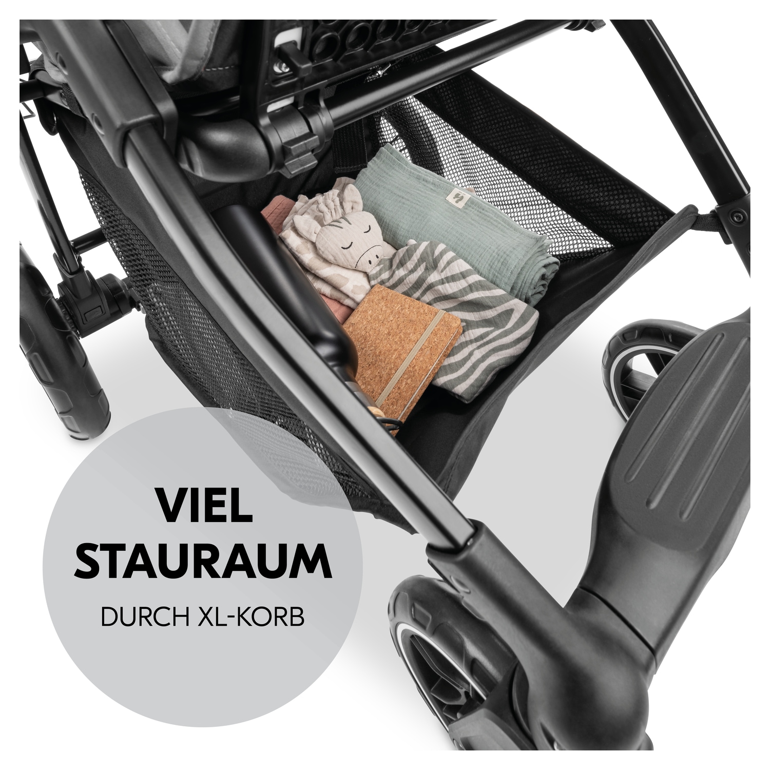 Hauck Kinder-Buggy »Shop N Care, Grey«, 22 kg, bis 22 kg belastbar; kompatibel mit Babyschale