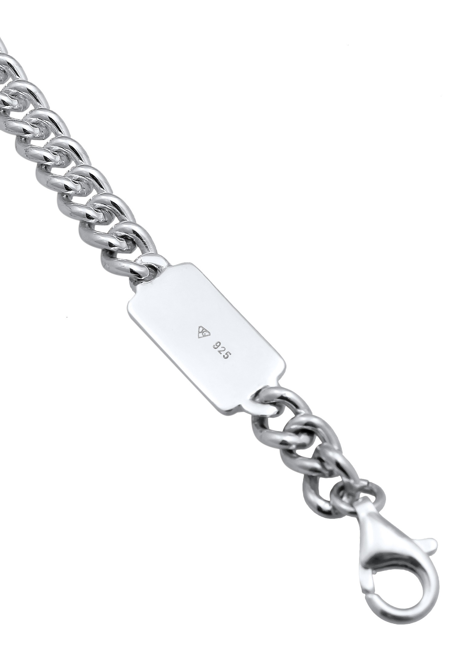 Kuzzoi Armkette »Armband Herren Rundpanzer Massiv 925 Silber«