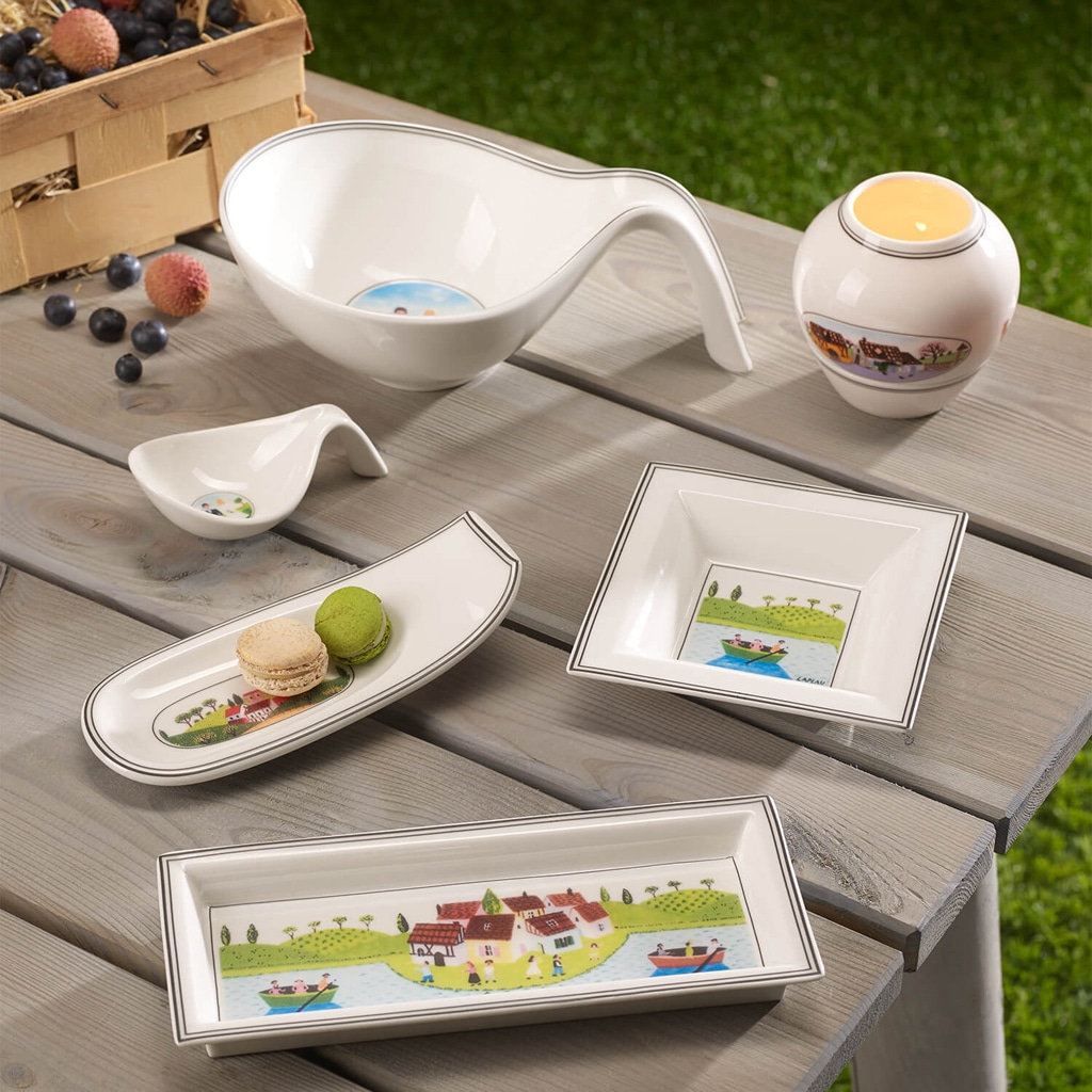 Villeroy & Boch Schale »Schale Quadrat Design Naif Gifts 14 x 14 cm bunt«