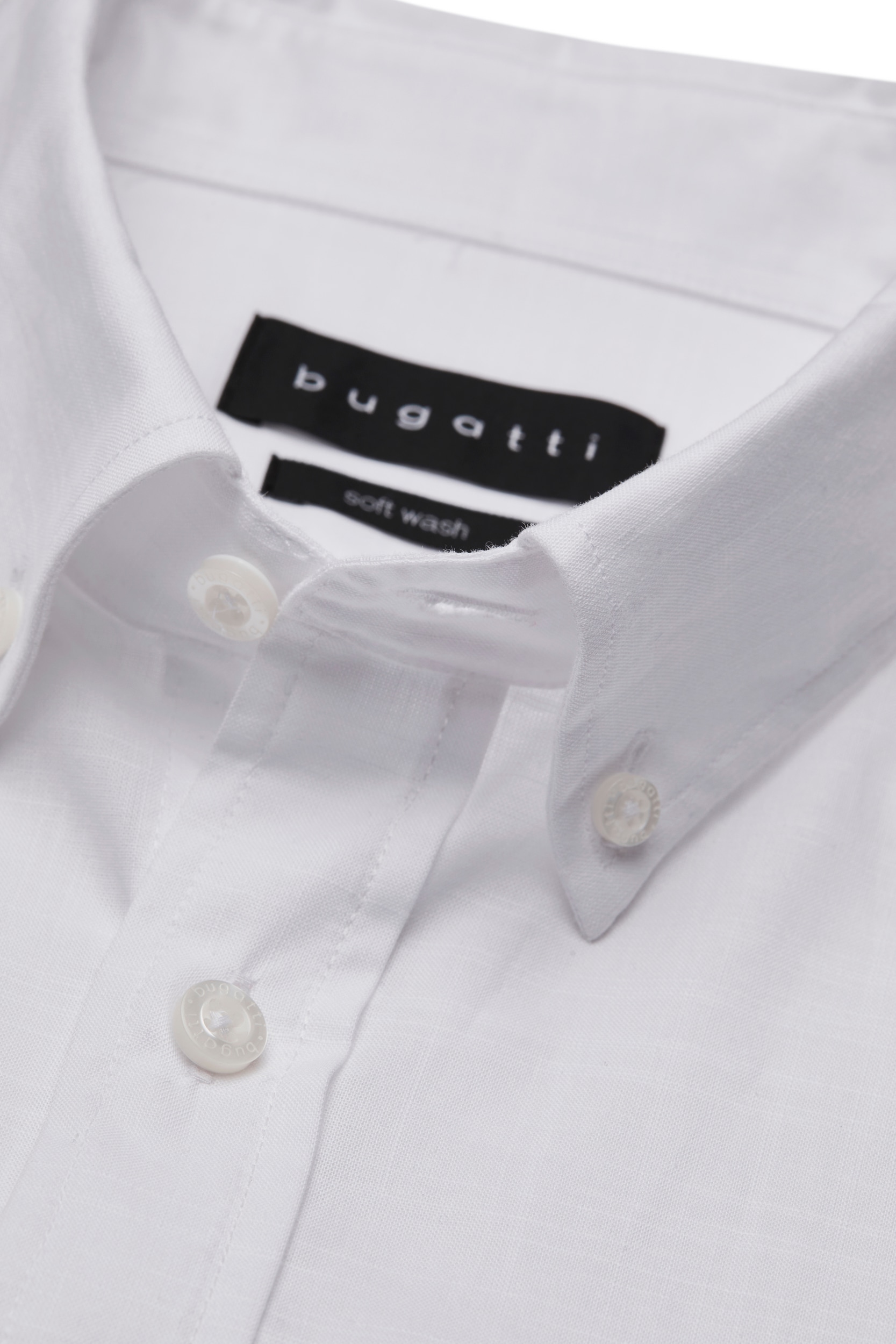 bugatti Kurzarmhemd mit feiner Struktur