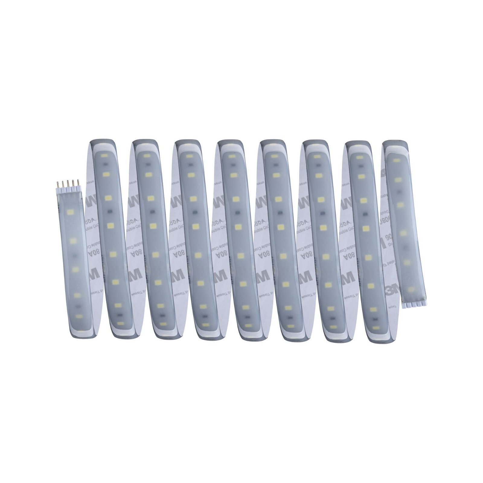 Paulmann LED-Streifen »MaxLED 500 Basisset 3m Daylight 18W 230/24V 36VA Silber Kunststoff«, 1 St.-flammig, IP44 Cover 6500K