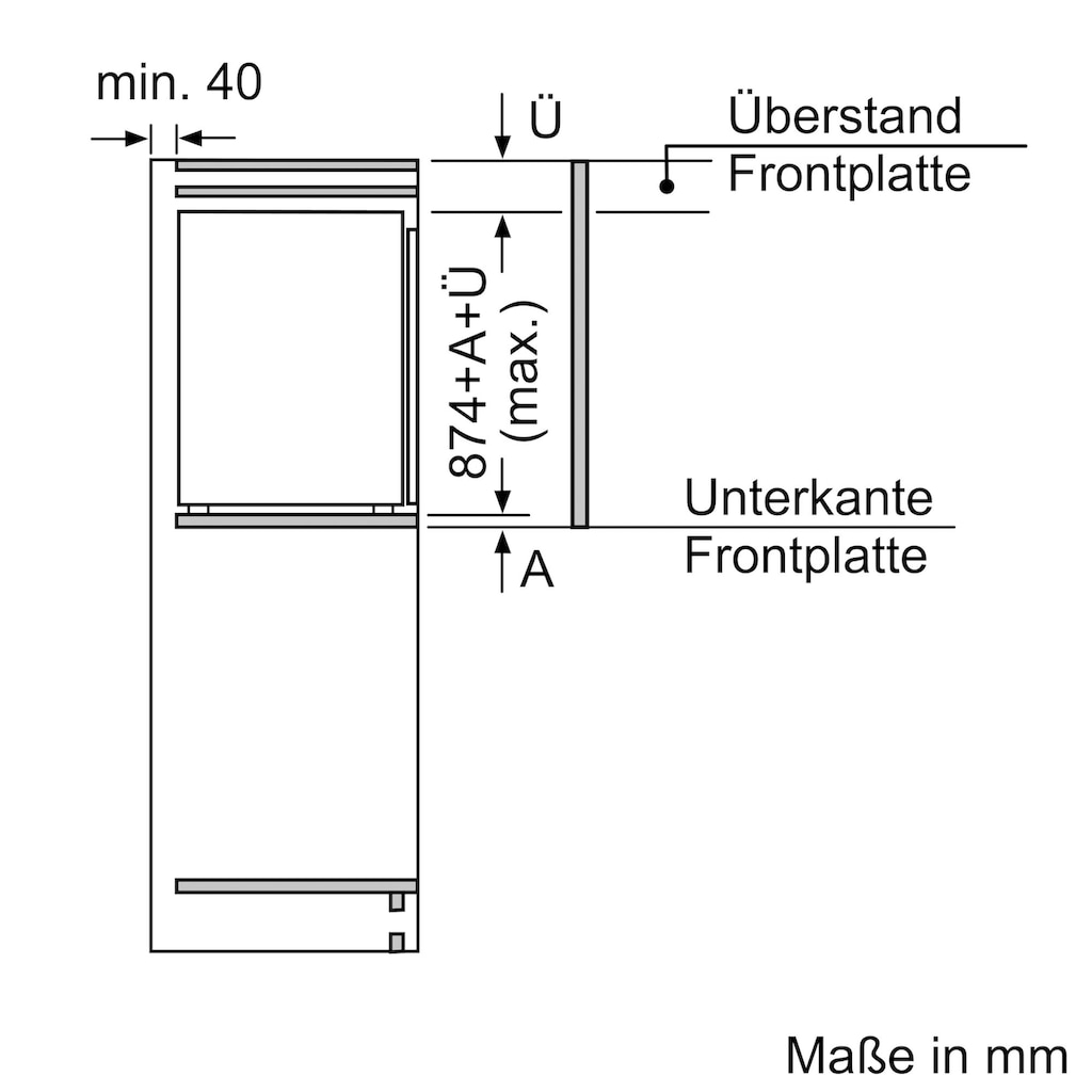NEFF Einbaukühlschrank »KI2222FE0«, KI2222FE0, 87,4 cm hoch, 56 cm breit