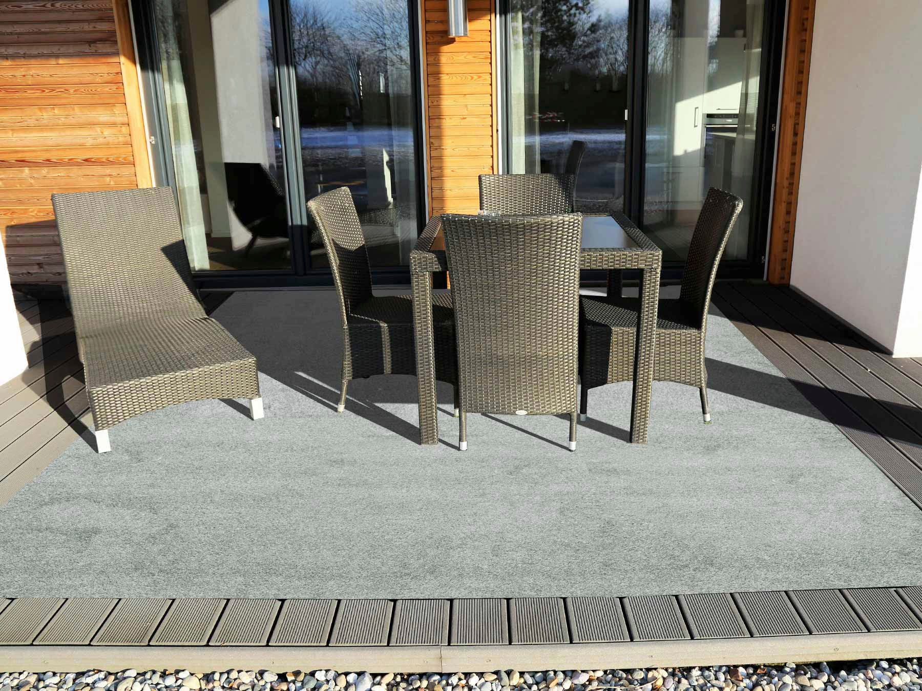 Primaflor-Ideen in Textil Kunstrasen »COMFORT Colours, Breite 133 cm, Made in Netherlands«, rechteckig, 7 mm Höhe, Rasenteppich, mit Noppen, witterungsbeständig & wasserfest