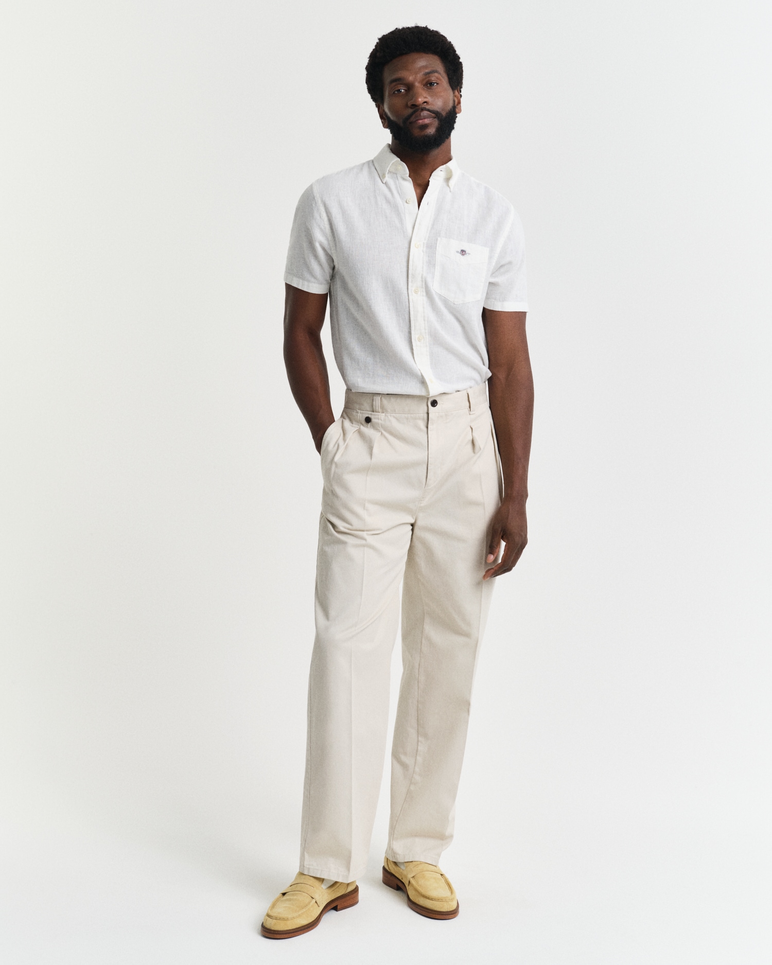 Gant Kurzarmhemd »REG COTTON LINEN SS SHIRT«
