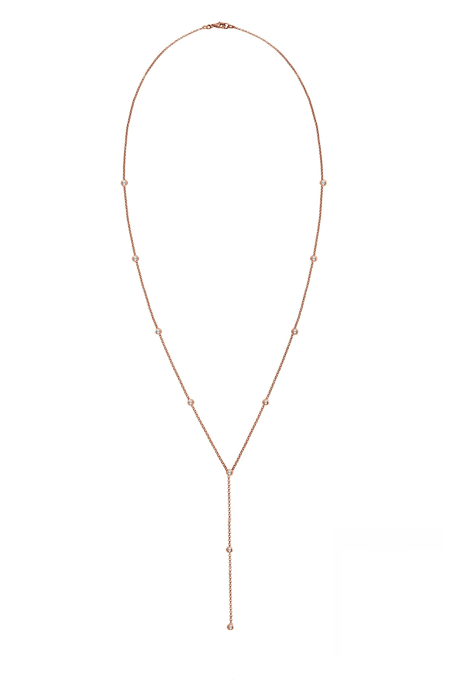 Elli Y-Kette »Halskette Y-Kette mit Kristalle in 925 Silber«