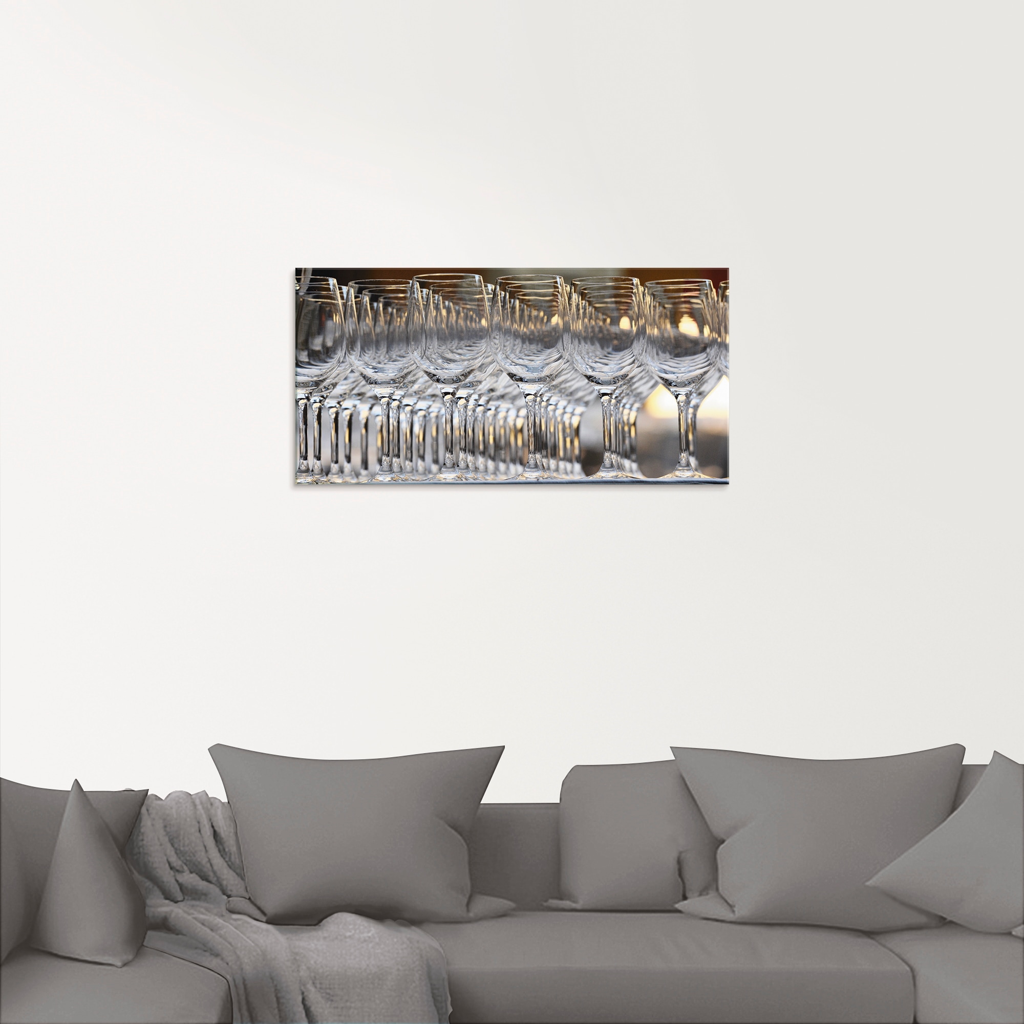 Artland Glasbild »Weingläser«, Geschirr & Besteck, (1 St.), in verschiedenen Größen