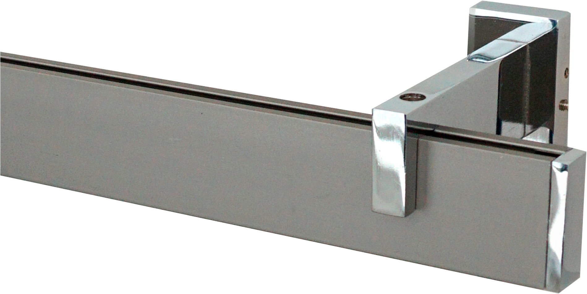 GARESA Innenlaufschiene »FLAT« 1 läufig-läufig Wunschmaßlänge Rechteckprofil, Wandmontage, perfekter Lauf, modern, verlängerbar