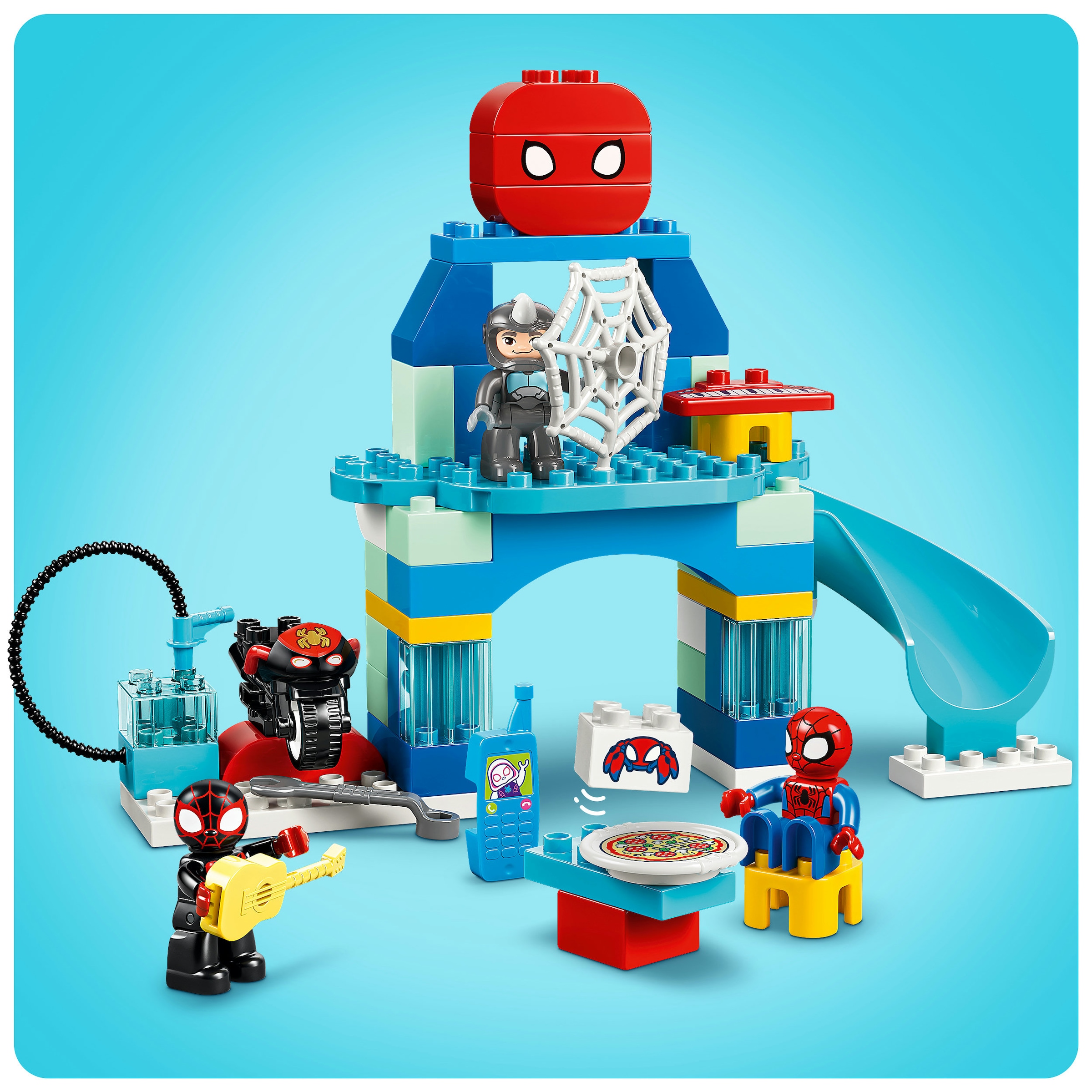 LEGO® Konstruktionsspielsteine »Team Spideys Hauptquartier (10464), LEGO DUPLO Disney« Made in Europe