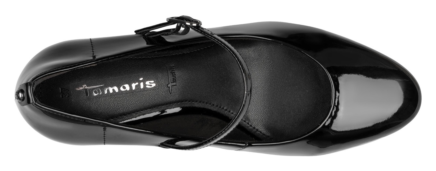 Tamaris Spangenpumps  , Blockabsatz, Abendschuh, Festtagsschuh mit verstellbarem Riemchen