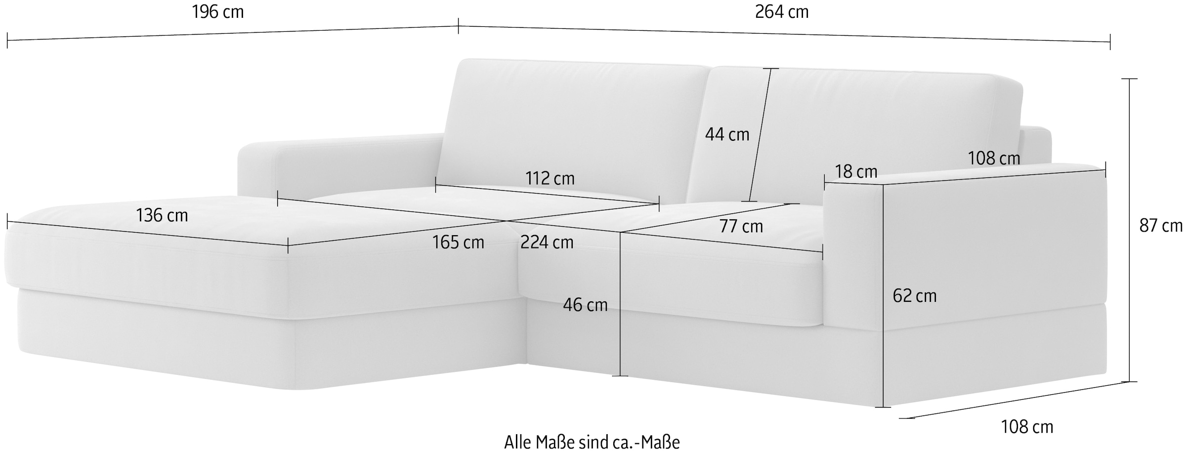 RAUM.ID Ecksofa »Innovid L-Form«, Modernes Modul-Polsterprogramm