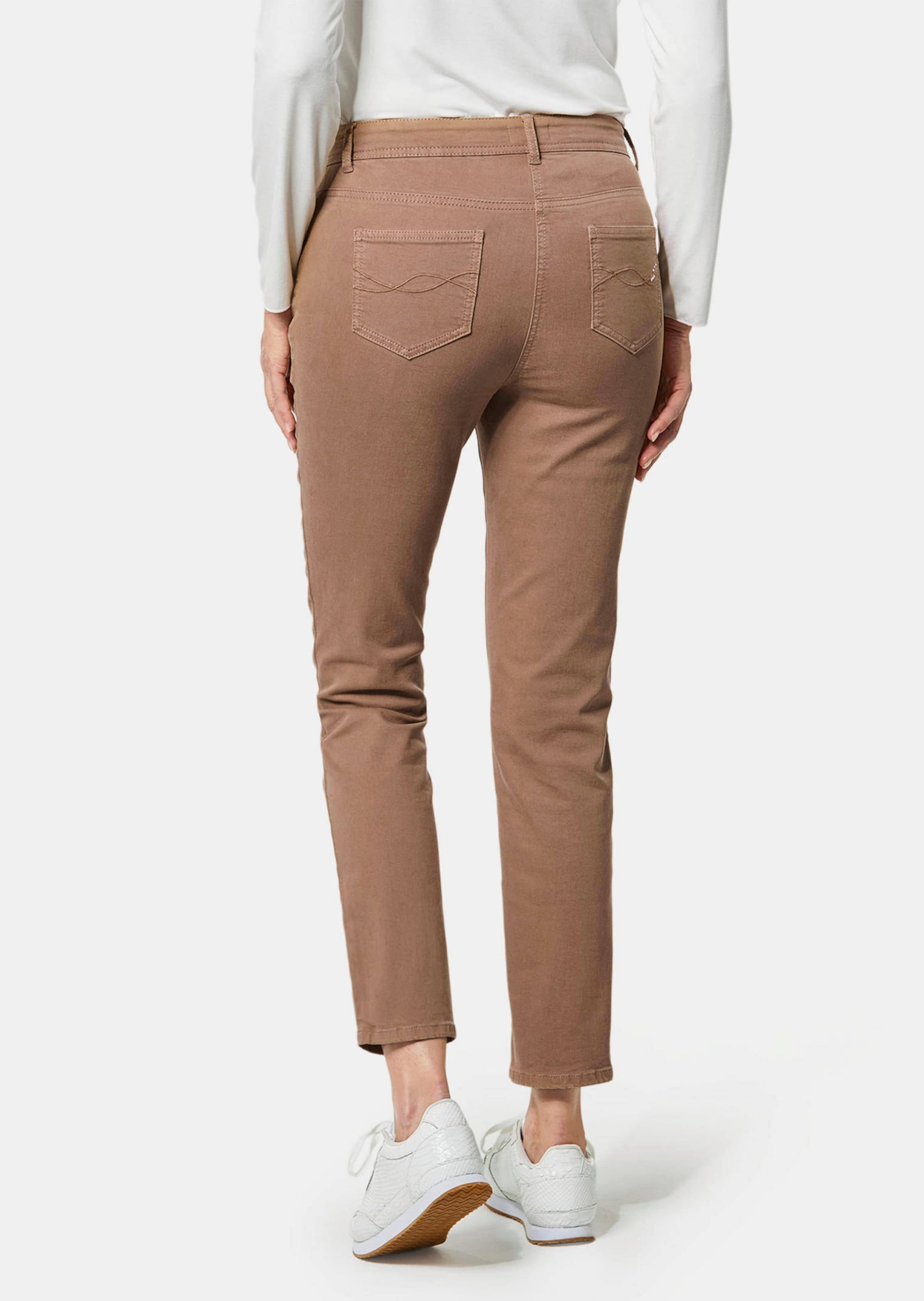 GOLDNER Regular-fit-Jeans »Jeanshose Jeans mit verzierten Taschen«