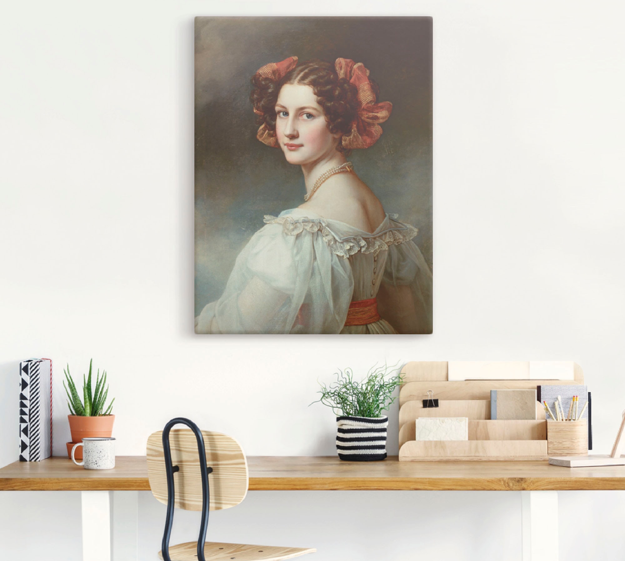 Artland Wandbild »Auguste Hilber, geb.Strobl«, Frau, (1 St.), als Leinwandbild, Wandaufkleber oder Poster in versch. Größen