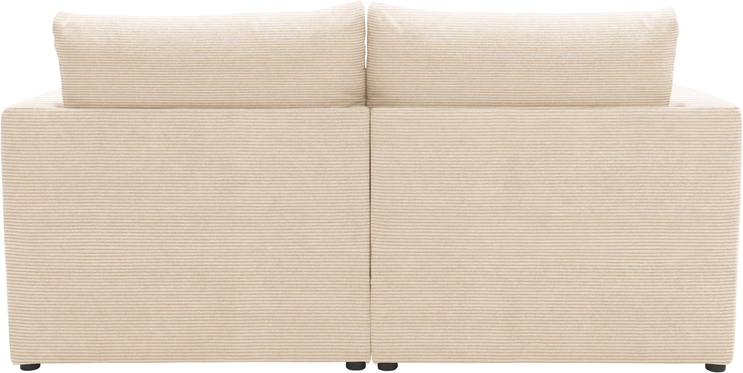 DOMO collection 2-Sitzer »800015, als Sitzmöbel oder Schlafgelegenheit nutzbar, Schlafsofa«, Sitzfläche mit Federkern, inkl. 2 Rückenkissen