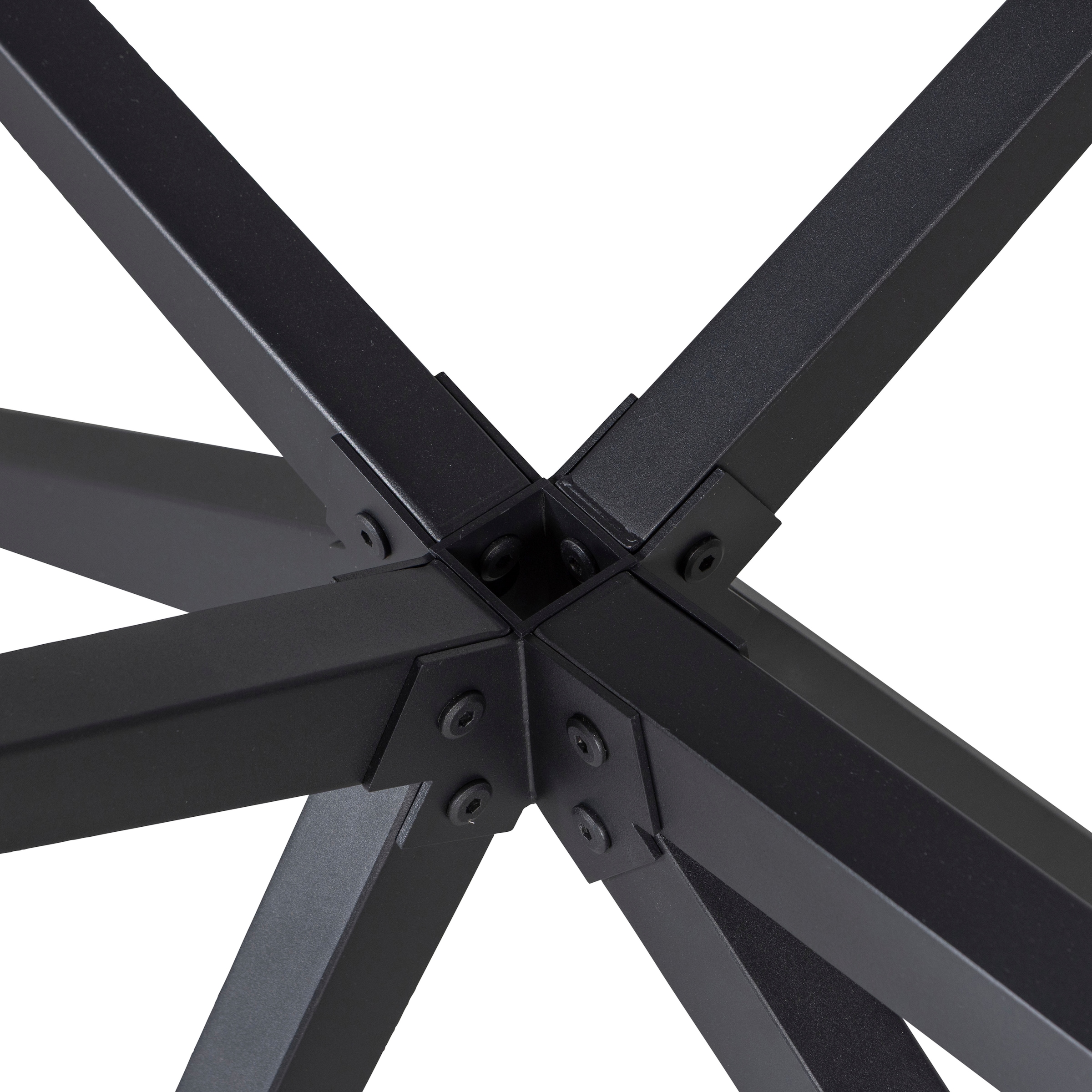WOOOD Tischbein »Tablo Holland XL Metall mit Pulverbeschichtung B 170 x T 80 x H 72 cm« Kreuzgestell Ø 3,5 cm, Tragkraft 160 kg, einfach zu montieren