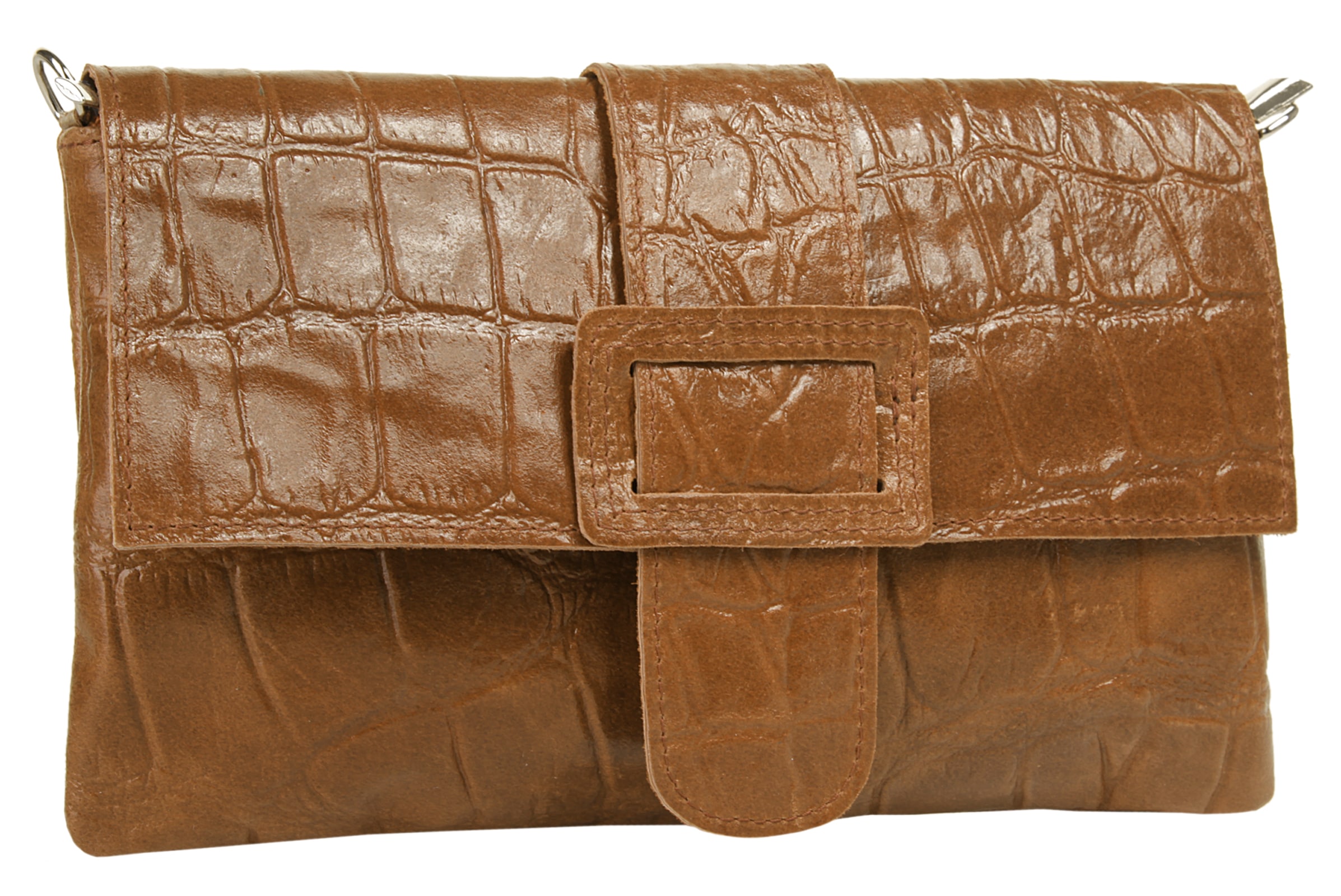 Cluty Abendtasche, echt Leder, Made in Italy