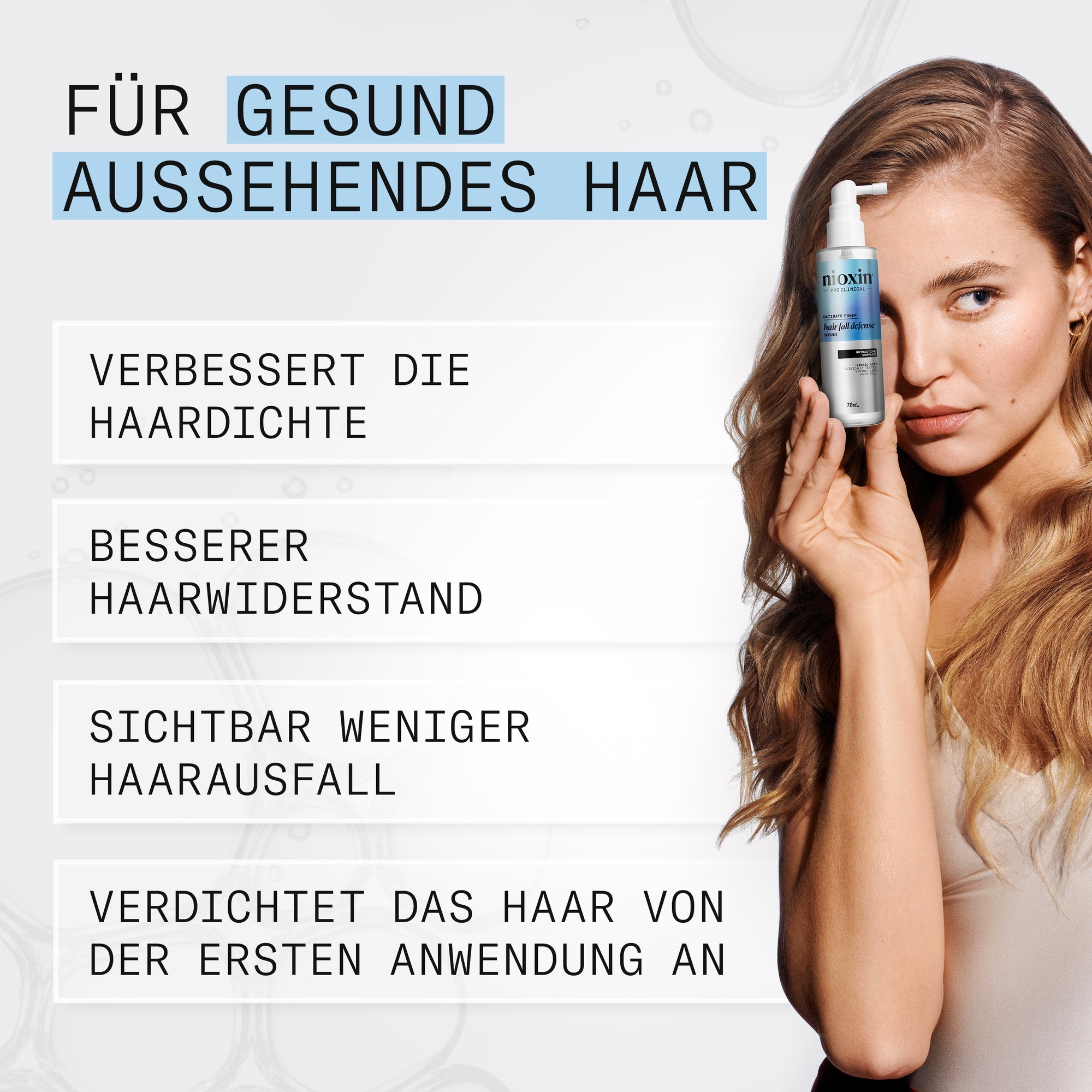 Nioxin Kopfhaut-Pflegeserum »Hair Fall Defense Serum« Effektiv gegen Haarausfall, Wirkung klinisch nachgewiesen