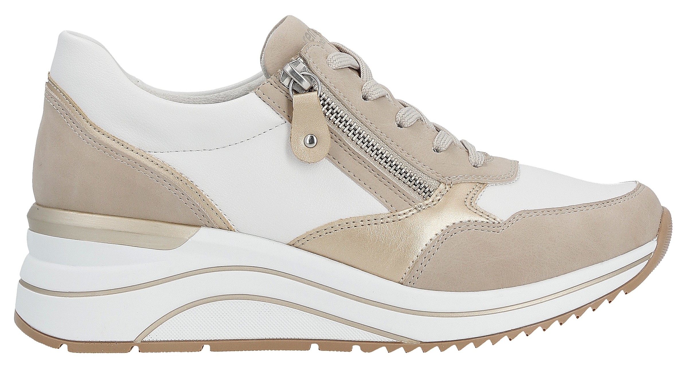 Remonte Keilsneaker, Freizeitschuh, Halbschuh, Schnürschuh, vegane Verarbeitung