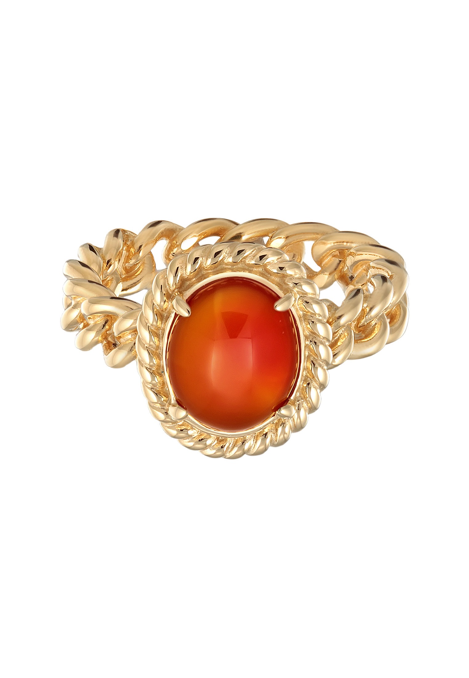 Elli Premium Silberring »Ring Solitär Edelstein Klassik 925 Silber«