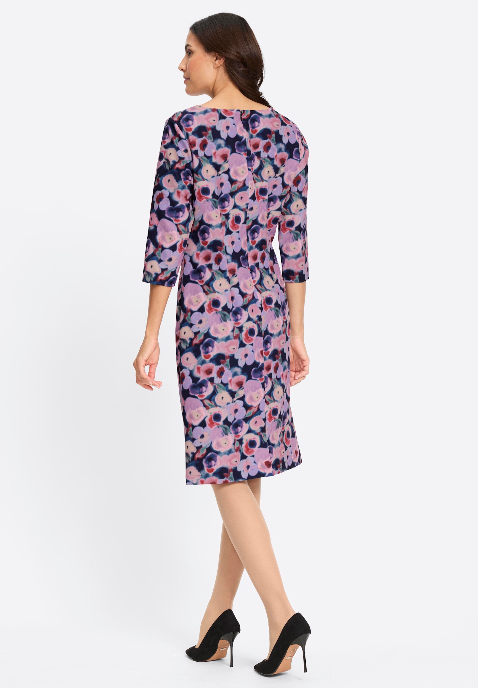 Witt Jerseykleid »Druck-Kleid Etuikleid mit Falten an der Taille« Ohne Taschen