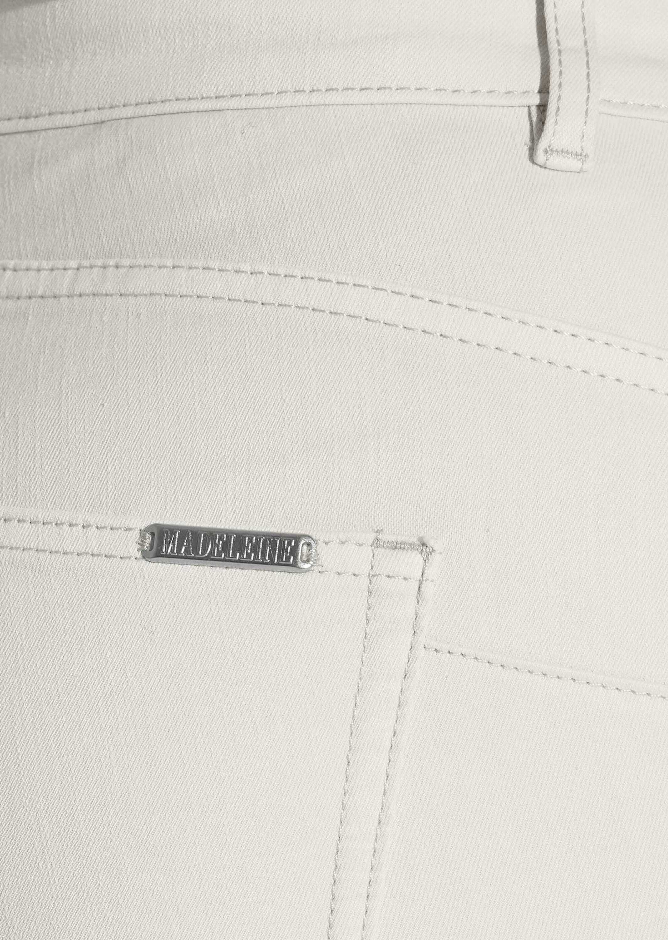 MADELEINE Regular-fit-Jeans »Jeans Mid Waist Skinny-Hose mit Fransen«