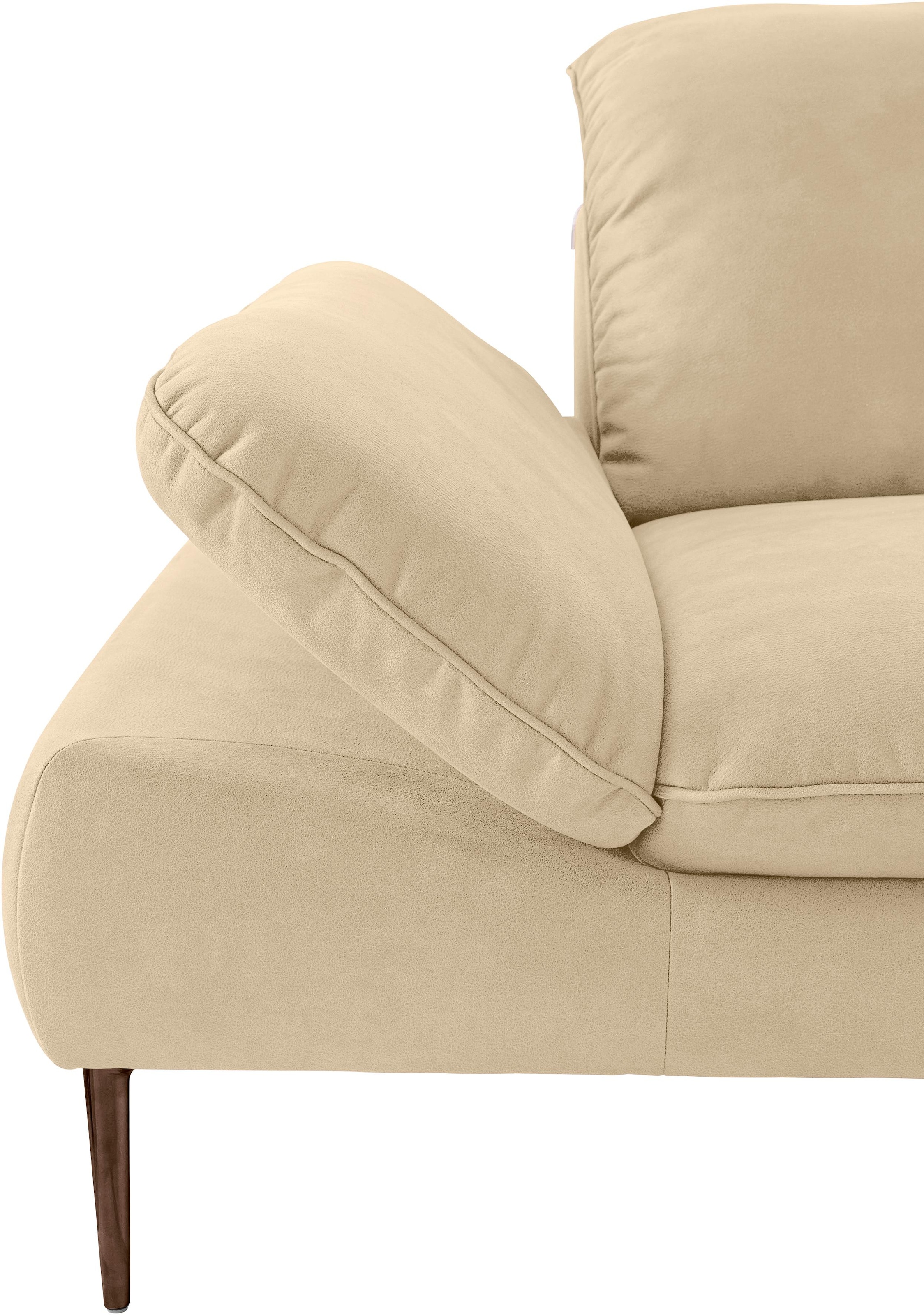 W.SCHILLIG Ecksofa »enjoy&MORE, Designsofa, bequem, elegant und zeitlos, L-Form«, Sitztiefenverstellung, Füße bronze pulverbeschichtet, Breite 340 cm
