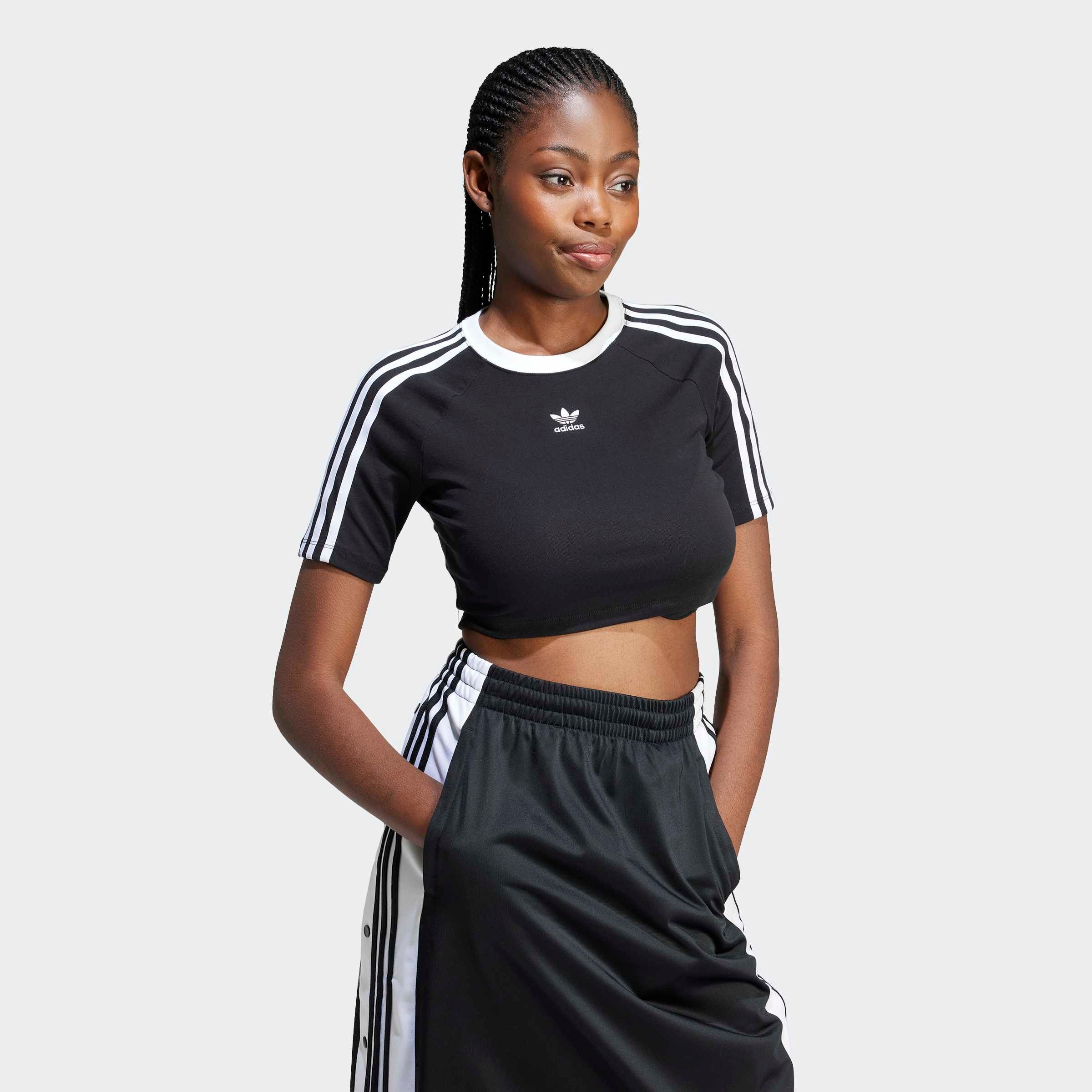 adidas Originals T-Shirt »3 S BABY TEE«, Cropped drei Streifen Shirt