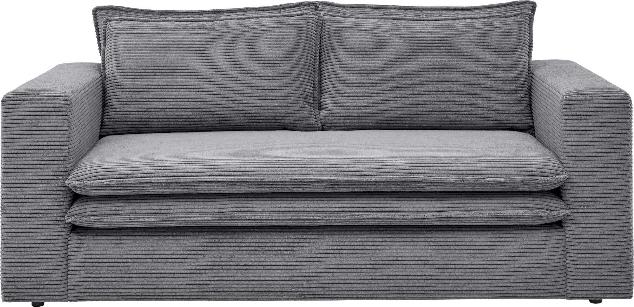 Places of Style Sitzgruppe »PIAGGE«, (2 tlg.), 2-Sitzer-Sofa und Hocker klein im Set