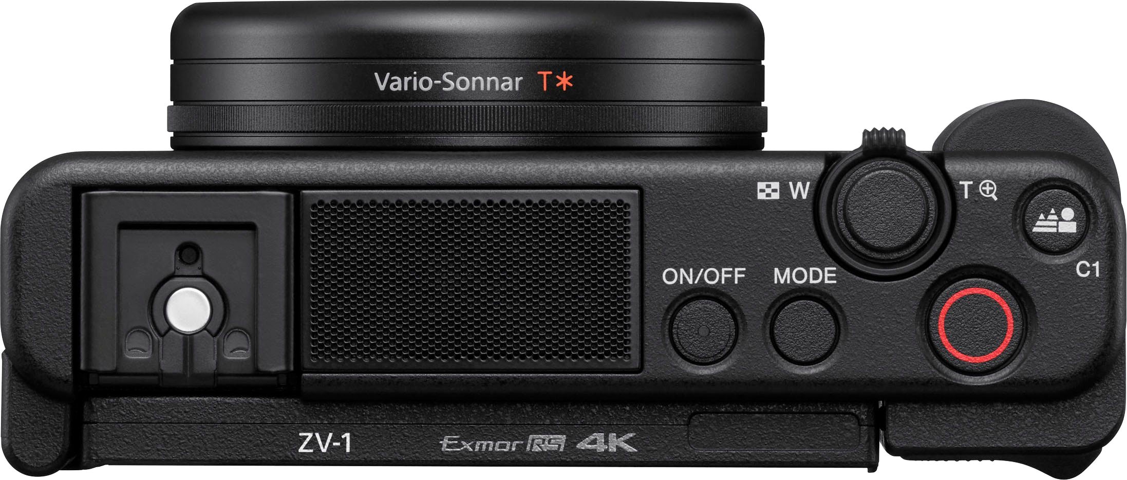 Sony Kompaktkamera »Vlog-Kamera ZV-1«, 20,1 MP, WLAN (Wi-Fi)-Bluetooth, seitlich klappbares Selfie-Display für Vlogging & YouTube, 4K Video