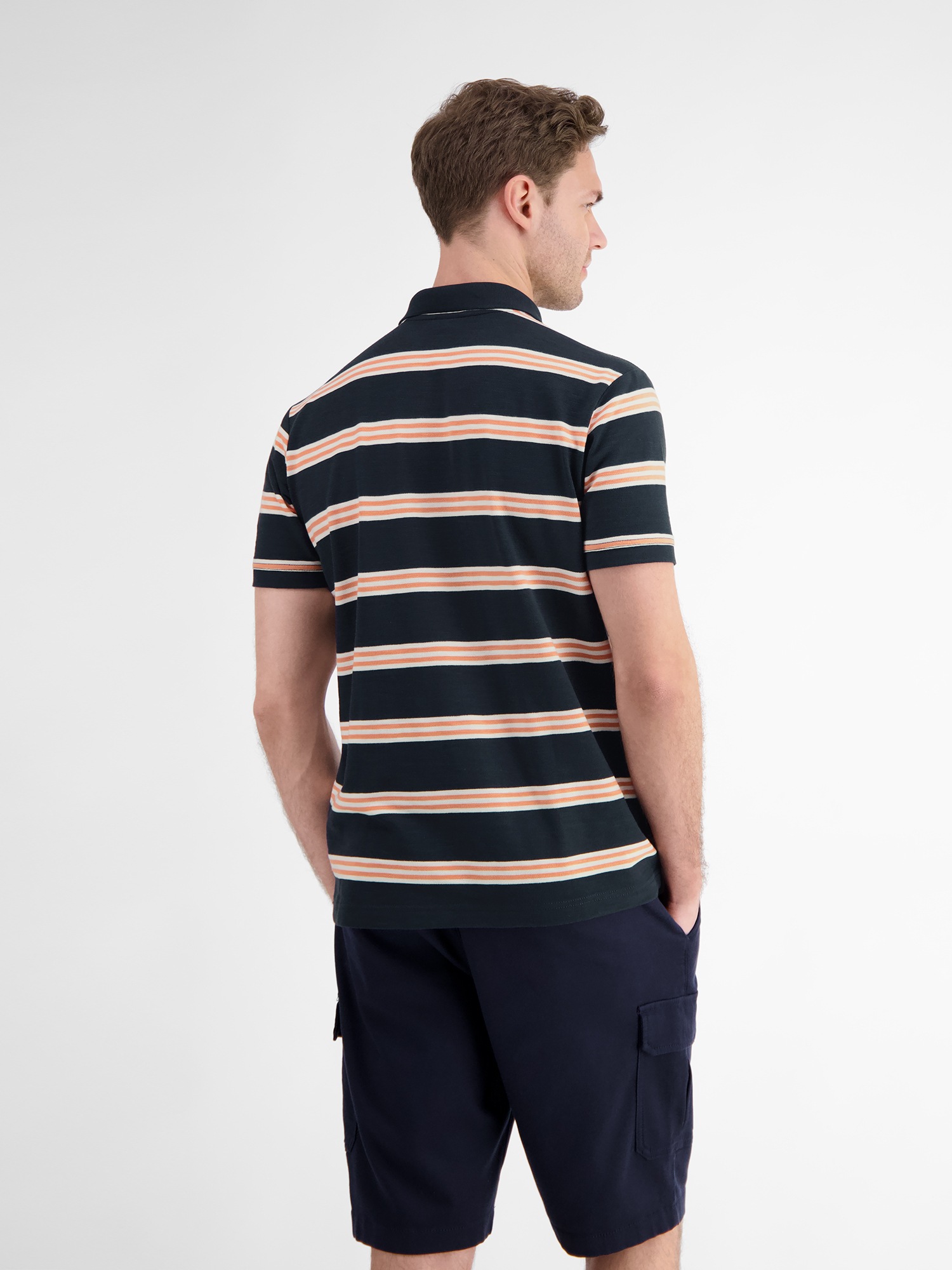 LERROS Poloshirt »LERROS Herren Poloshirt in Rugby-Optik«