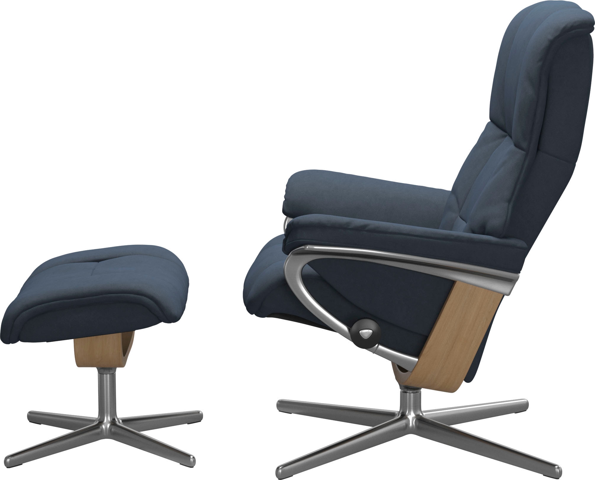 Stressless® Fußhocker »Mayfair«, mit Cross Base, Größe S, M & L, Holzakzent Eiche