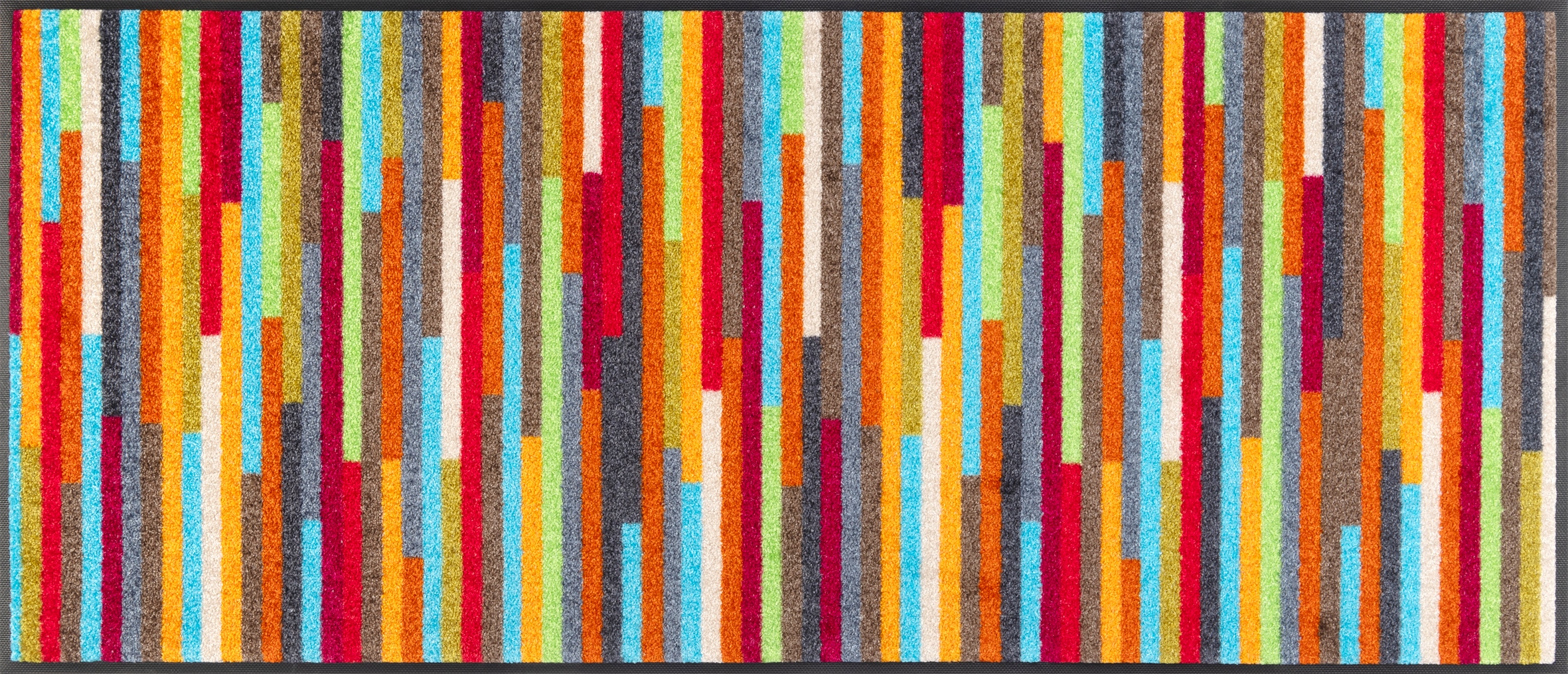 wash+dry by Kleen-Tex, Teppich »Mikado Stripes« rechteckig 7 mm Höhe modernes Streifen Design, rutschhemmend, waschbar, multi, Kunstfaser, B : 60 cm 1