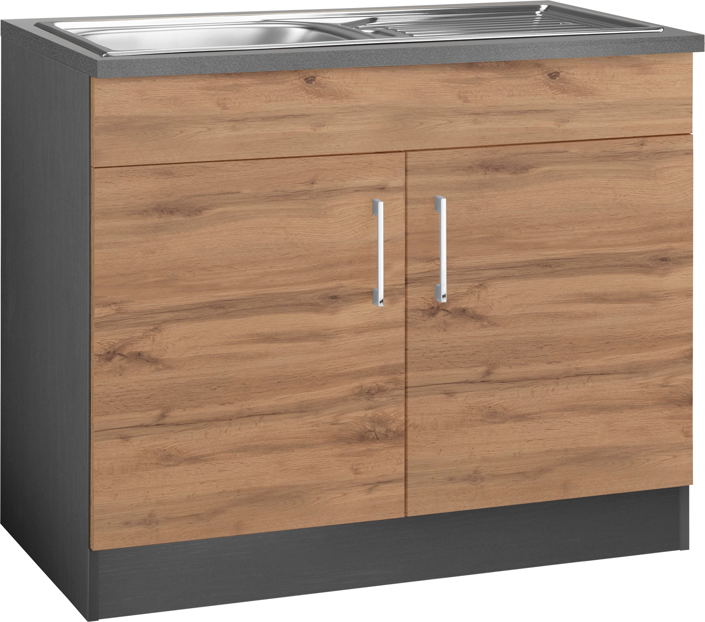 Spülenschrank »KS-Colmar«, 100 cm, mit Metallgriff