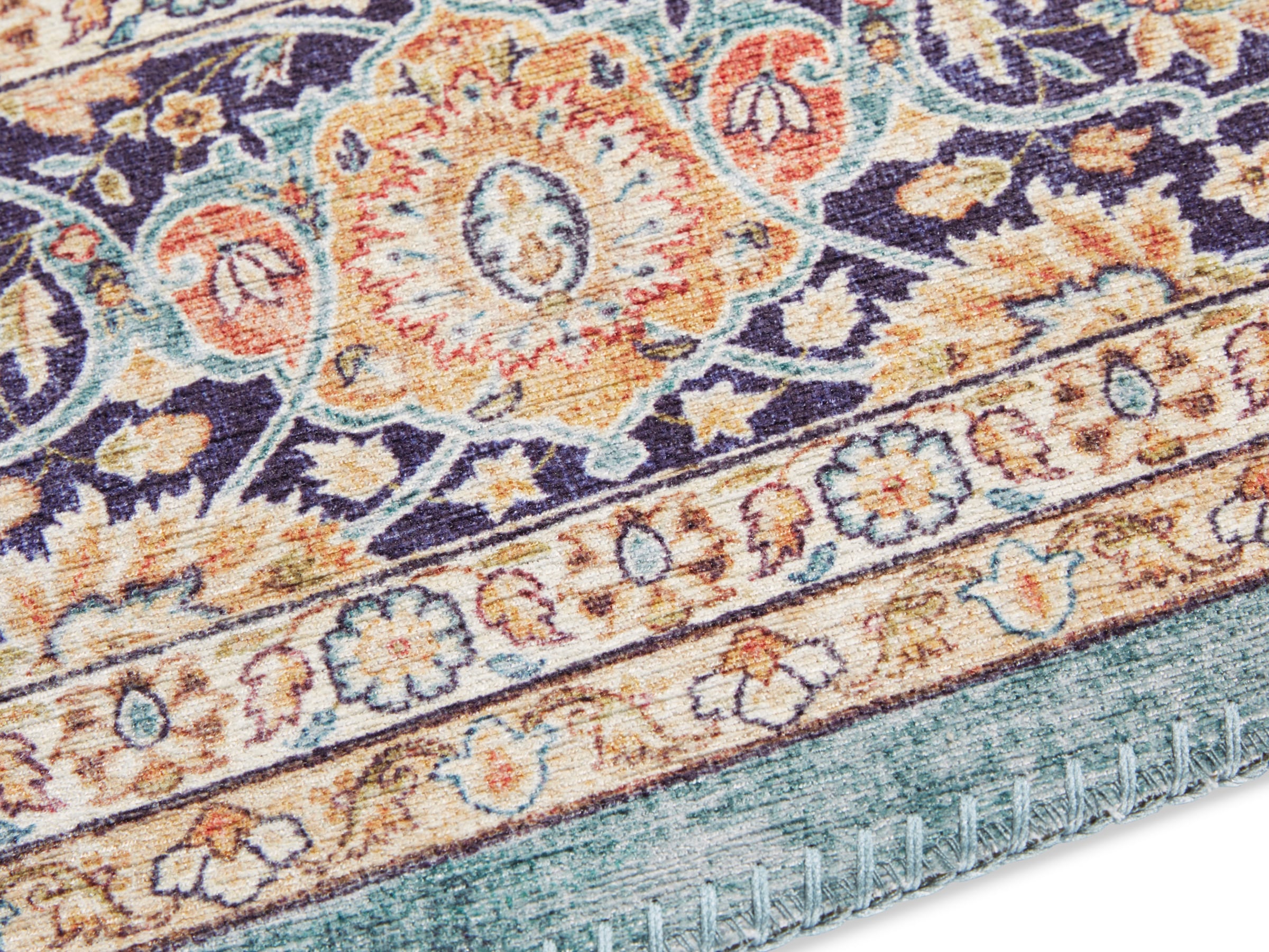 ELLE DECORATION Teppich »Keshan Maschad« rechteckig 5 mm Höhe Orientalisch, Läufer, Kurzflor, Vintage, Wohnzimmer, Schlafzimmer