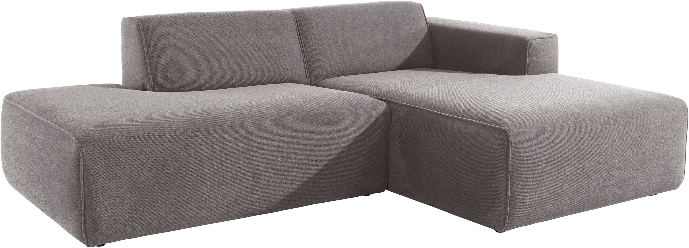 andas Ecksofa »Noord«, mit Kedernaht, Breite 227 cm, Cord, Struktur