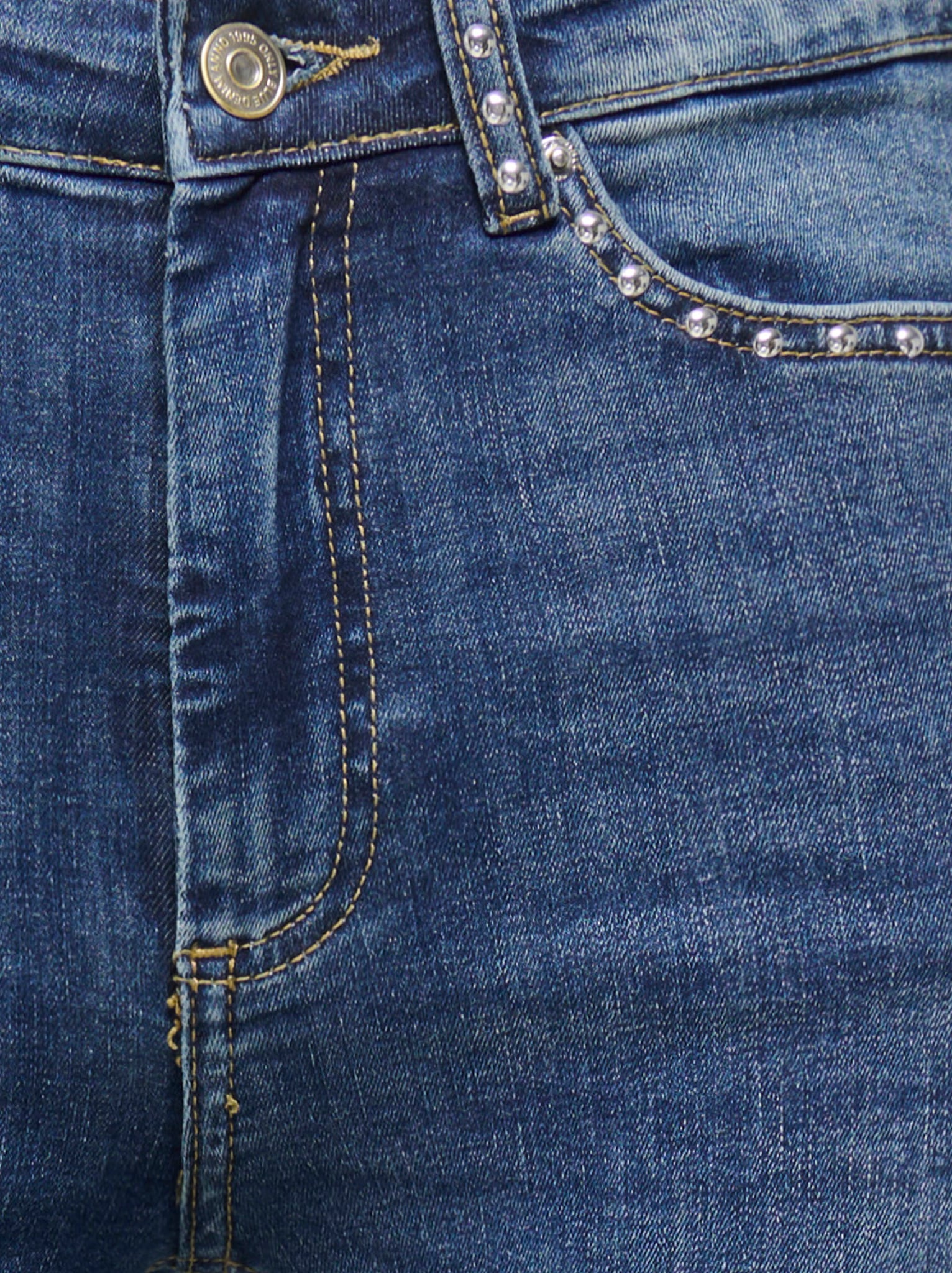 ONLY Skinny-fit-Jeans »ONLWAUW HW SPARKLE SKINNY DNM« mit Glitzersteinchen Detail