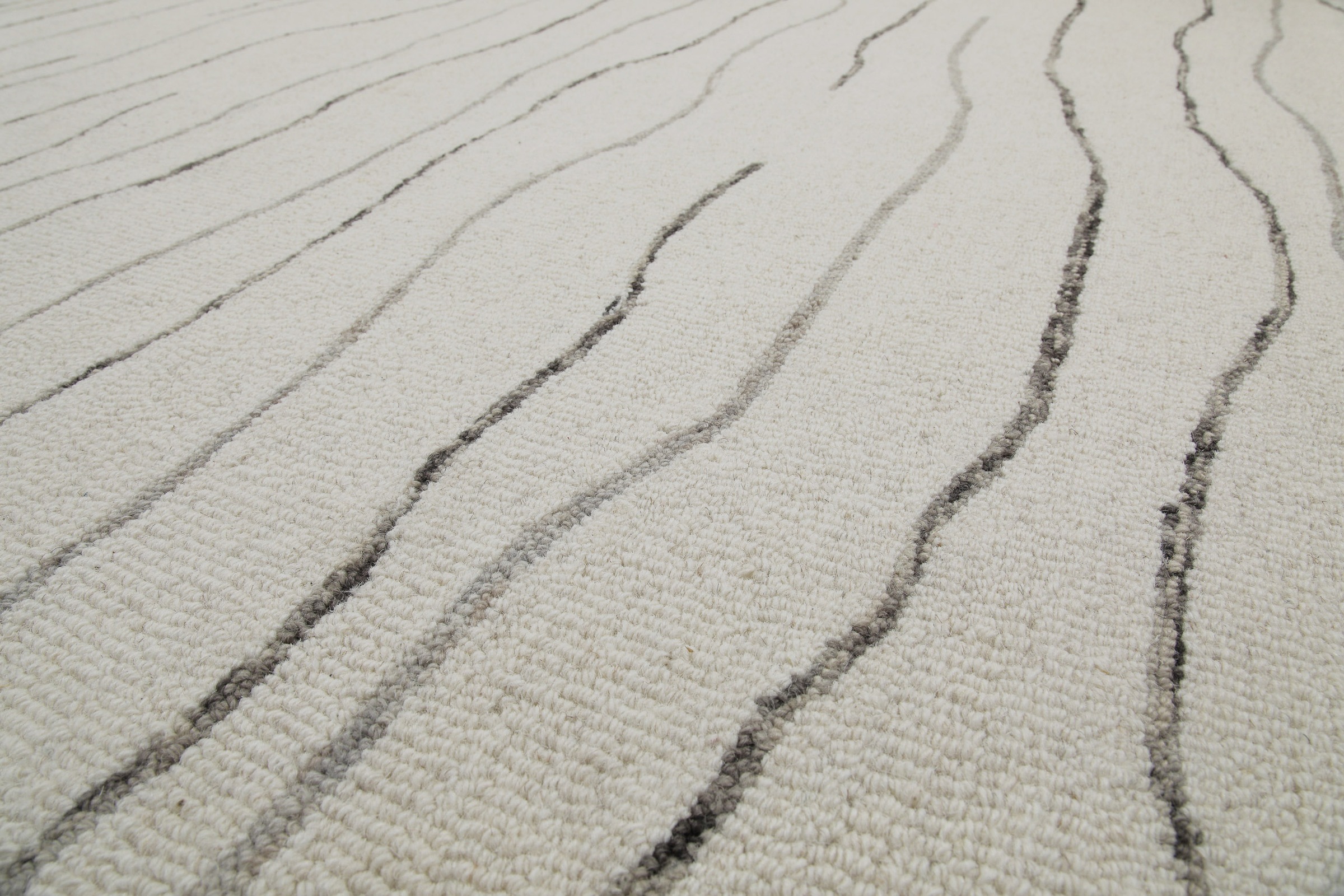 Wecon home Wollteppich »Hamptons ELEVEN«, rechteckig, 10 mm Höhe, Läufer, Schurwolle, Kurzflor, Wohnzimmer, Schlafzimmer, Wellen