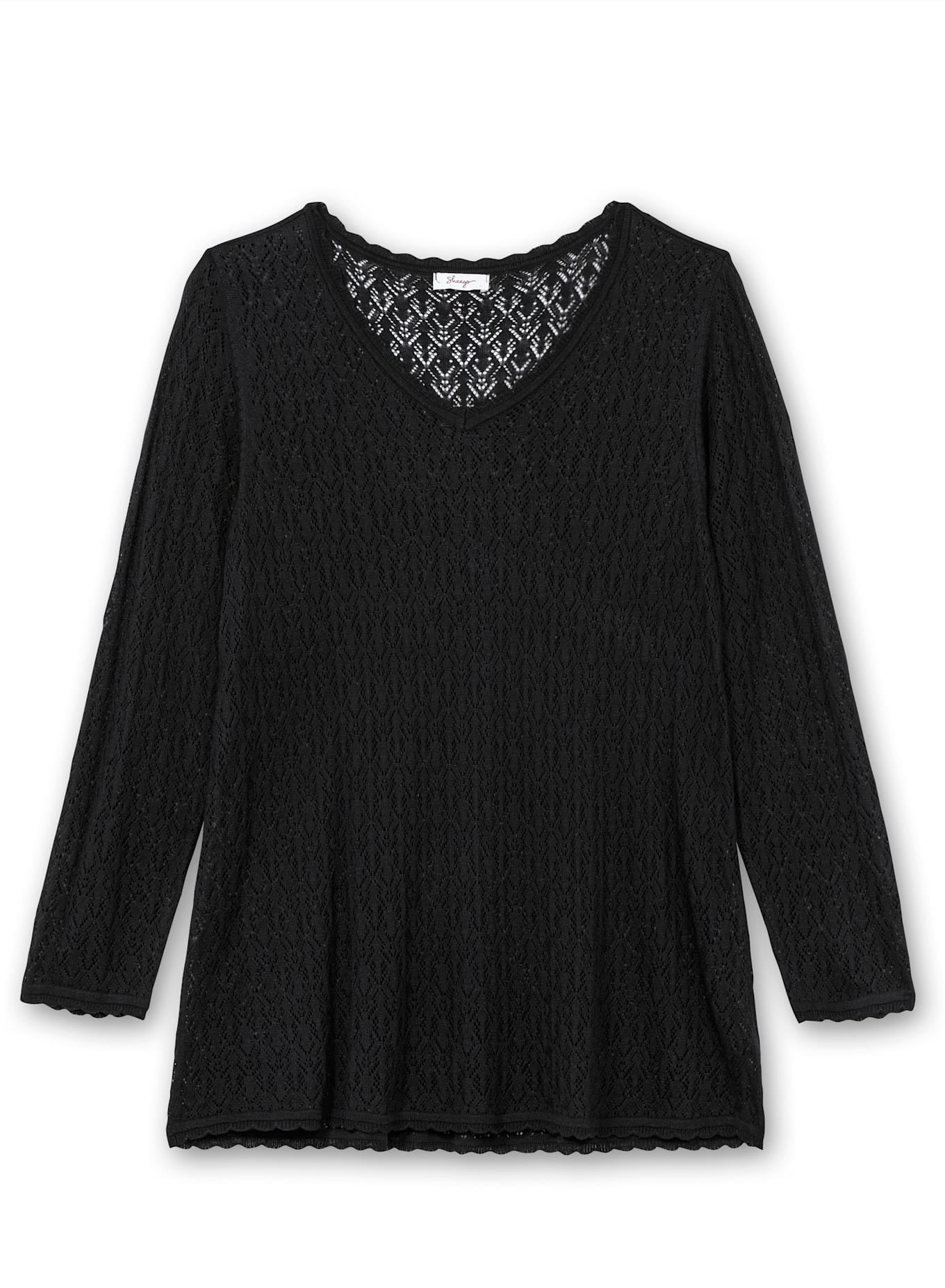 Sheego Strickpullover »V-Ausschnitt-Pullover«