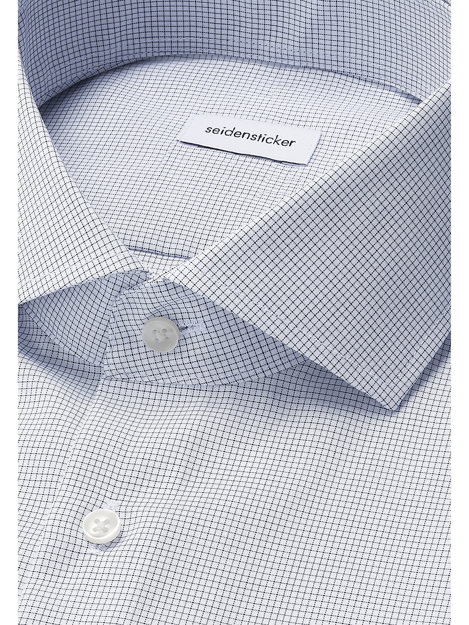 seidensticker Businesshemd »Schwarze Rose«, Shaped 1/1 Kentkragen Karo