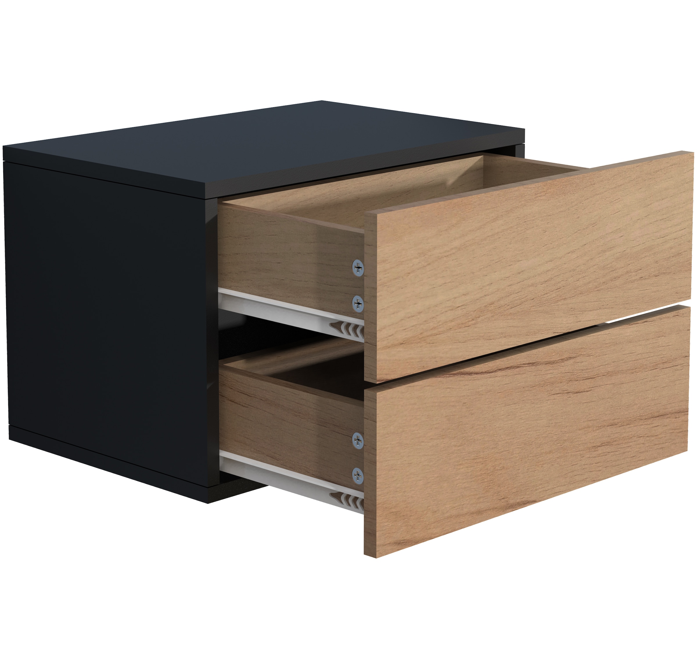 VCM Nachttisch »Holz Wandschublade Wand Hänge Nachttisch Usal L45«