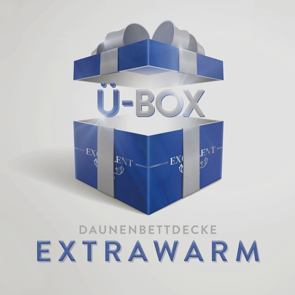 Excellent Daunenbettdecke "Überraschungsbox" extrawarm Füllung 90Daunen10Federn Bezug Baumwolle 1 Stk. tlg. absoluter Sonderpreis, wegen Lagerräumung, Solange der Vorrat reicht