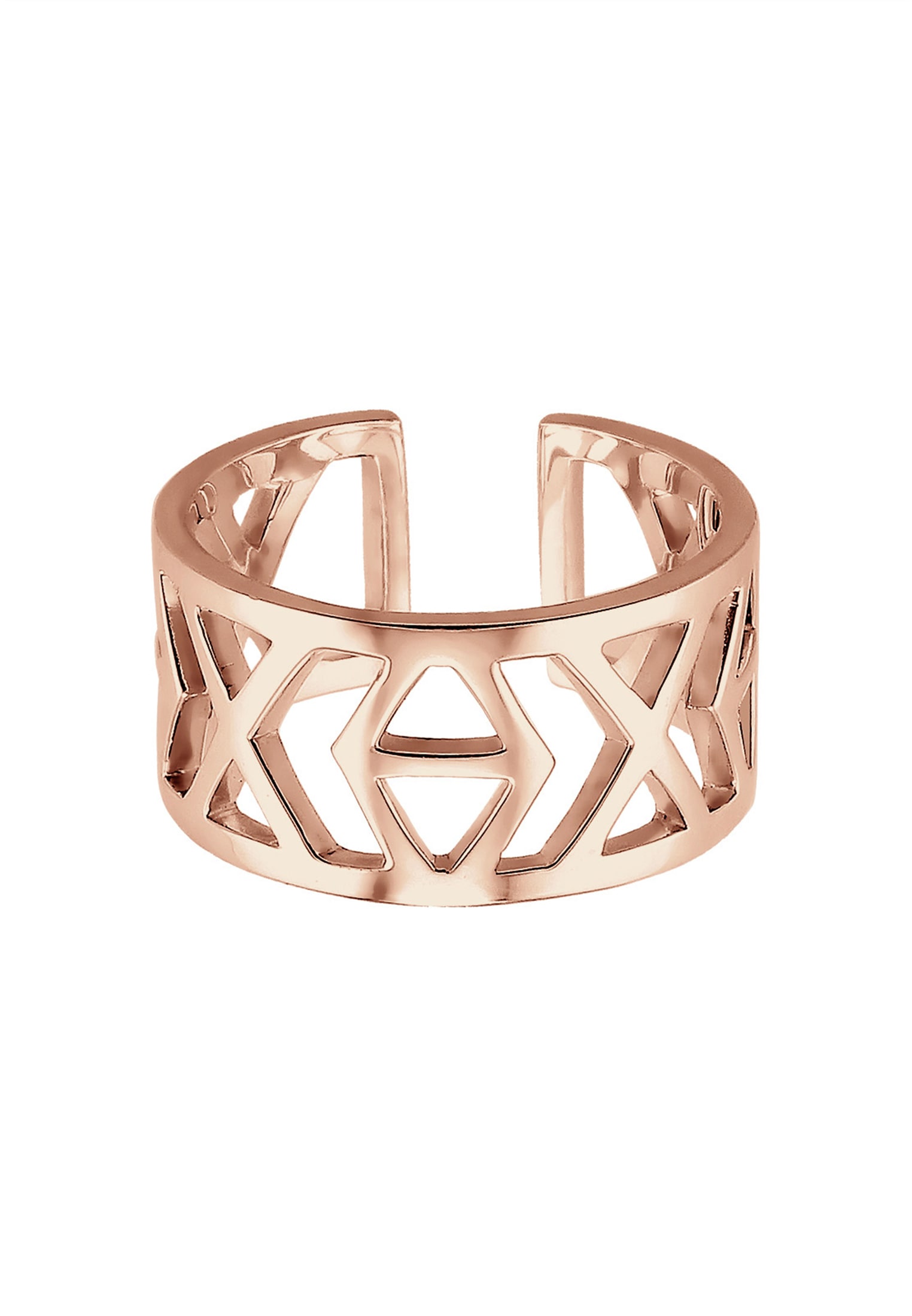 Elli Silberring »Ring Ikat-Muster 925 Sterling Silber«