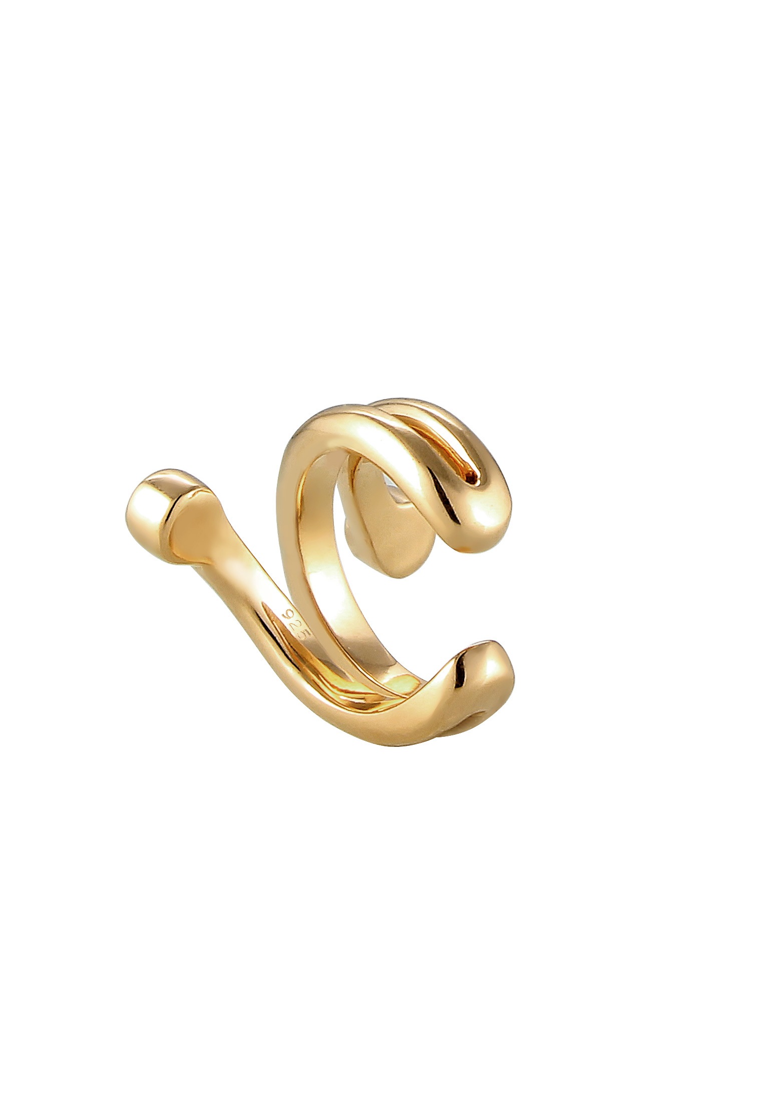 Elli Ohrklemme »Ohrringe Single Earcuff Ohrklemme Glas Kristalle 925 Silber«